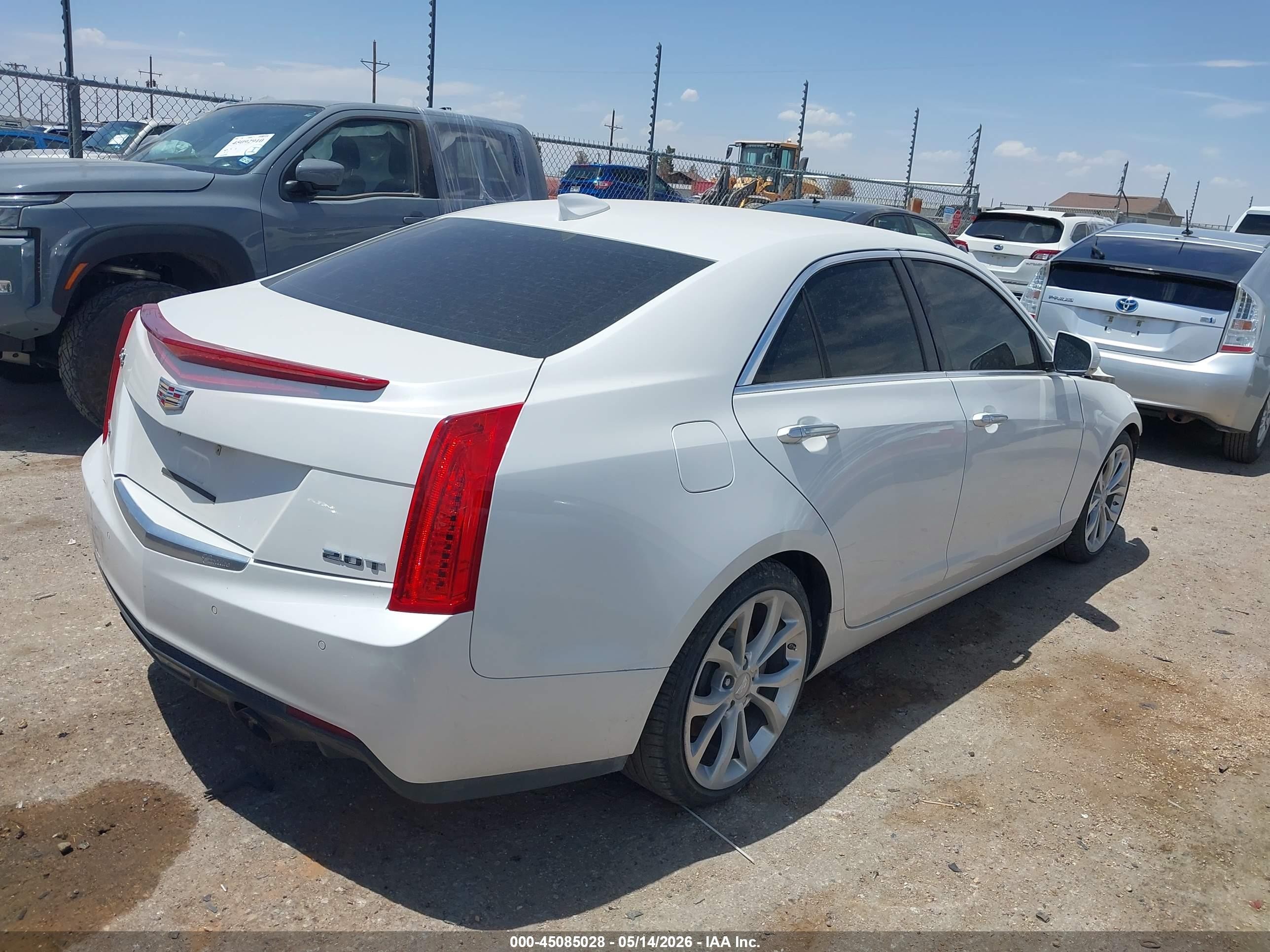 2015 Cadillac Ats Premium White vin: 1G6AF5SX7F0133697