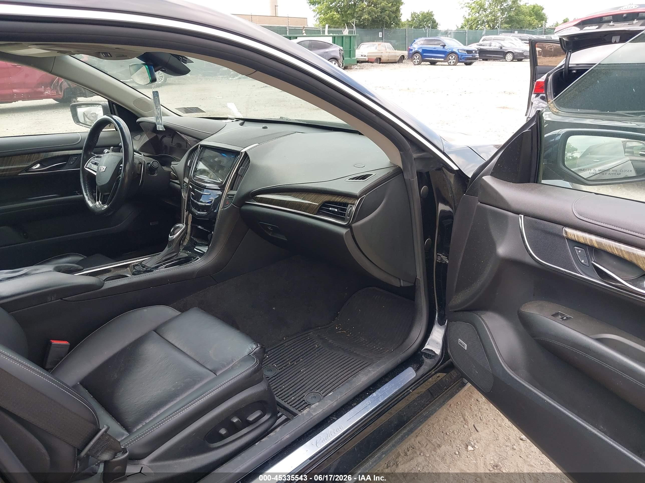 2015 Cadillac Ats Standard Black vin: 1G6AG1RX2F0116253