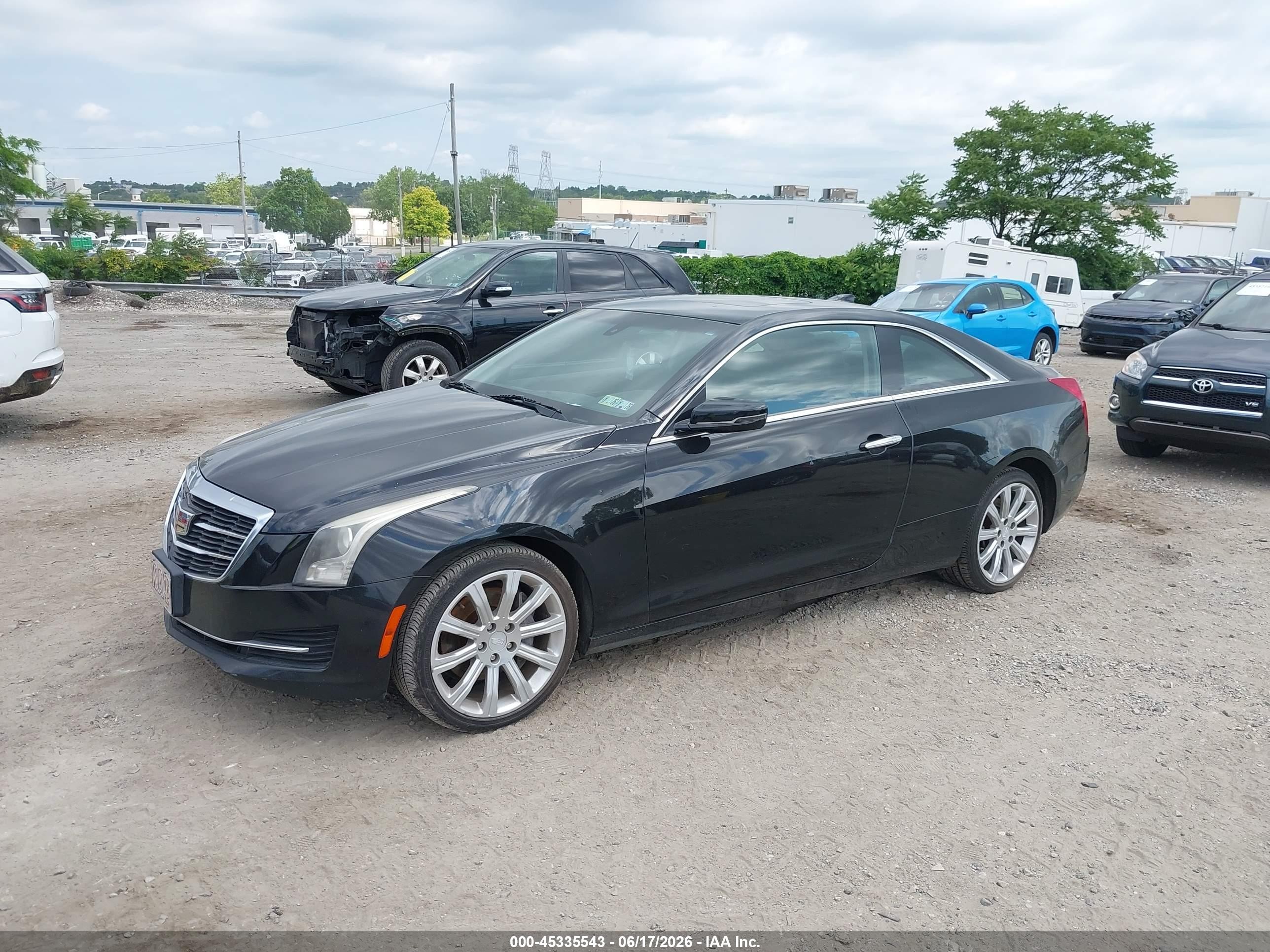 2015 Cadillac Ats Standard Black vin: 1G6AG1RX2F0116253