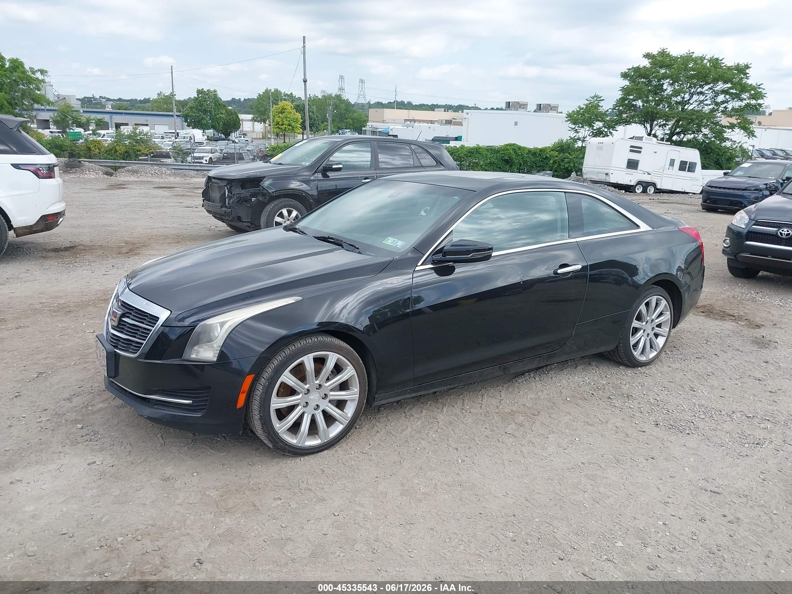 2015 Cadillac Ats Standard Black vin: 1G6AG1RX2F0116253
