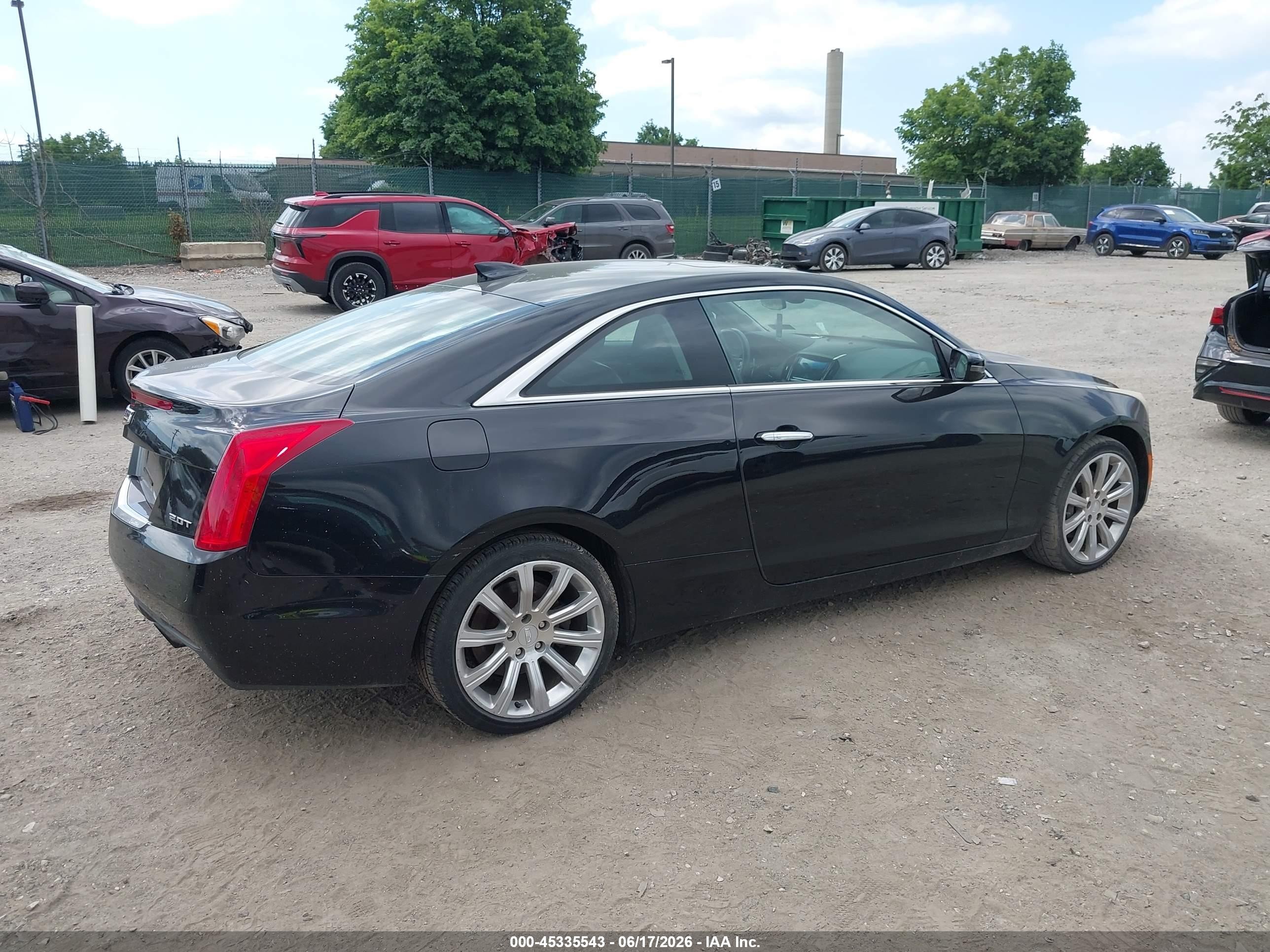 2015 Cadillac Ats Standard Black vin: 1G6AG1RX2F0116253