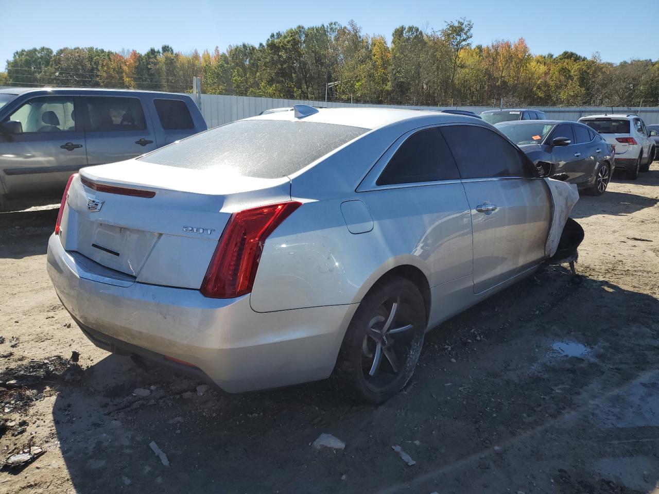2017 Cadillac Ats Silver vin: 1G6AG1RX8H0128636