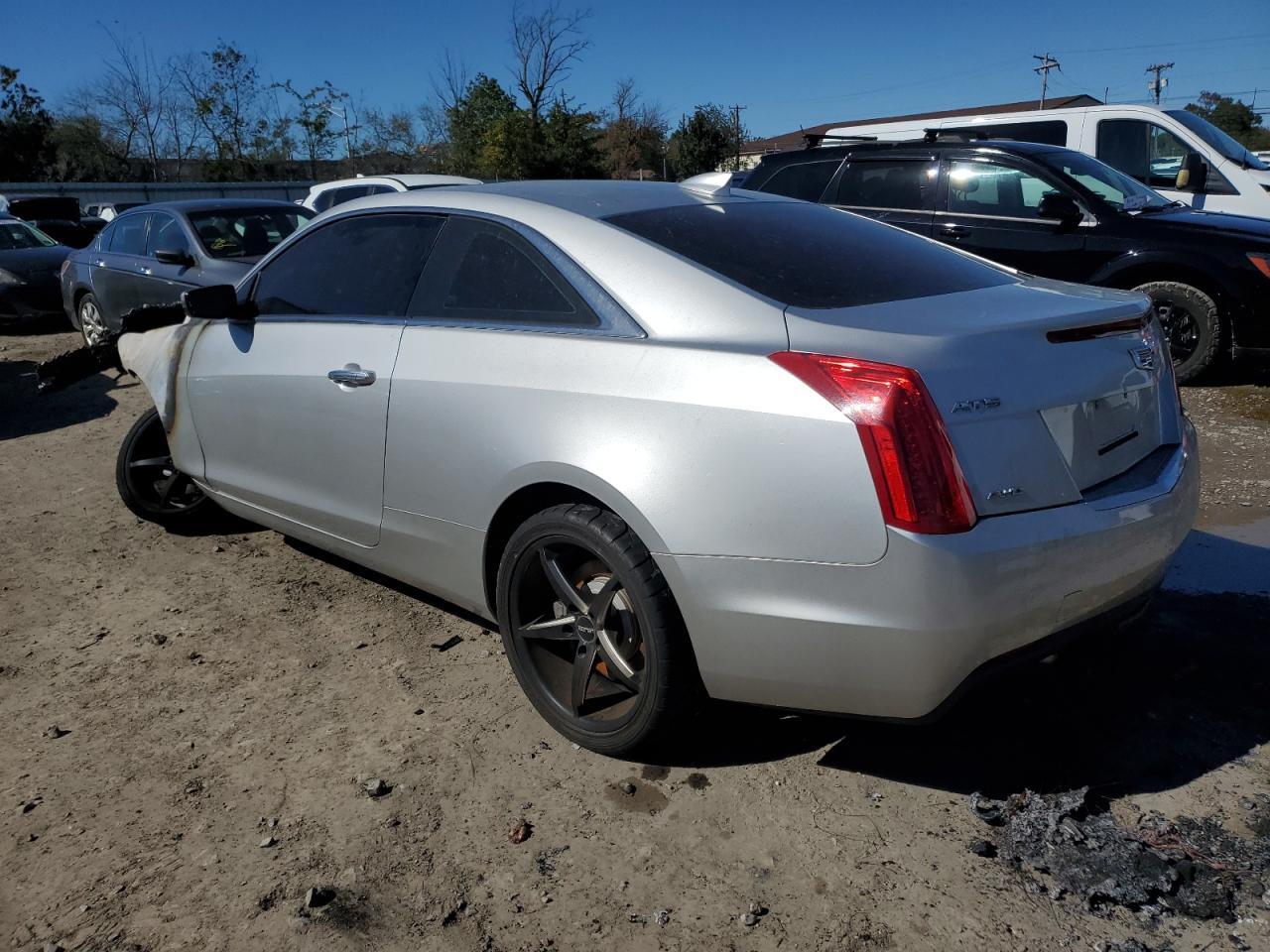2017 Cadillac Ats Silver vin: 1G6AG1RX8H0128636