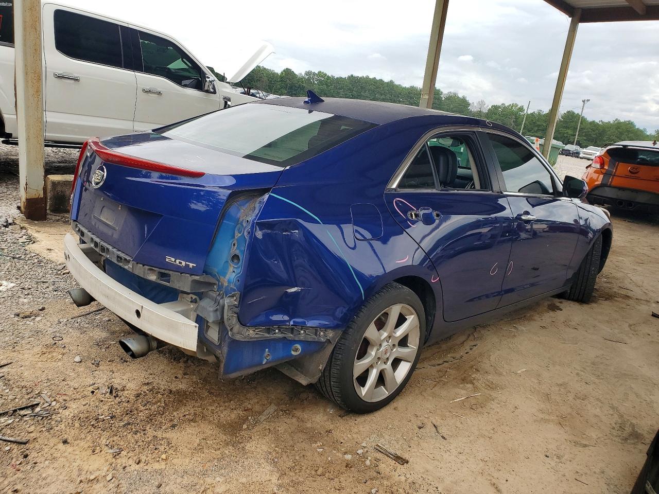 2014 Cadillac Ats Blue vin: 1G6AG5RX1E0156037