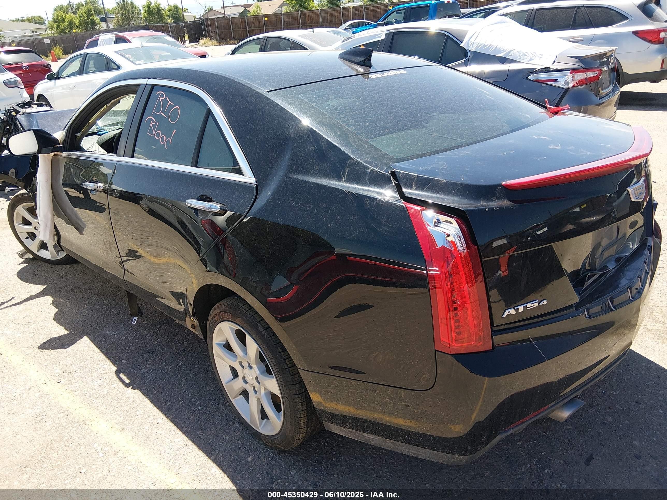 2015 Cadillac Ats Standard Black vin: 1G6AG5RX1F0102884