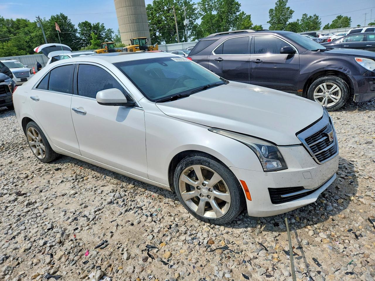 2015 Cadillac Ats White vin: 1G6AG5RX1F0130863