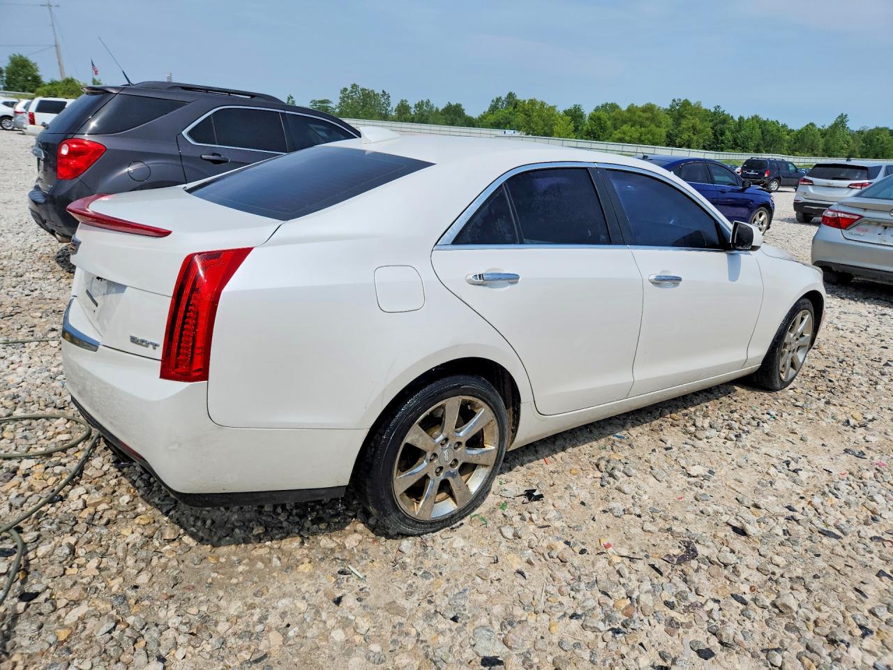 2015 Cadillac Ats White vin: 1G6AG5RX1F0130863