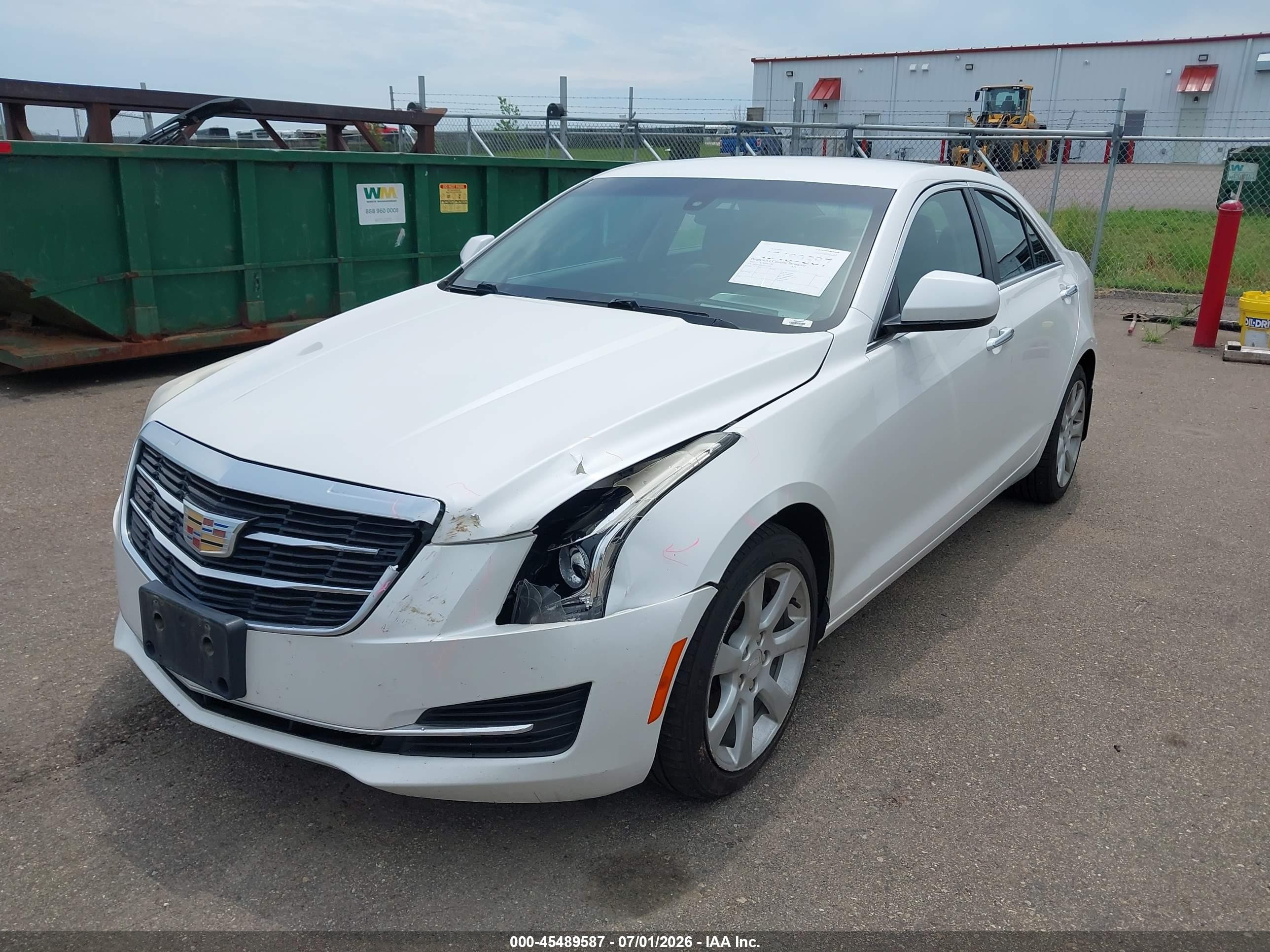 2015 Cadillac Ats Standard Белый vin: 1G6AG5RX2F0117703