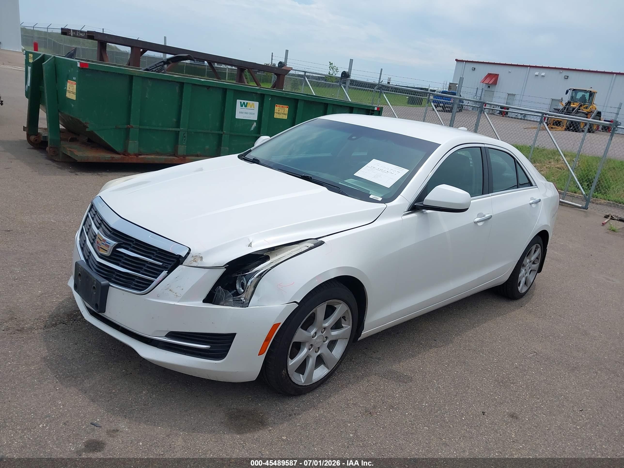 2015 Cadillac Ats Standard Белый vin: 1G6AG5RX2F0117703
