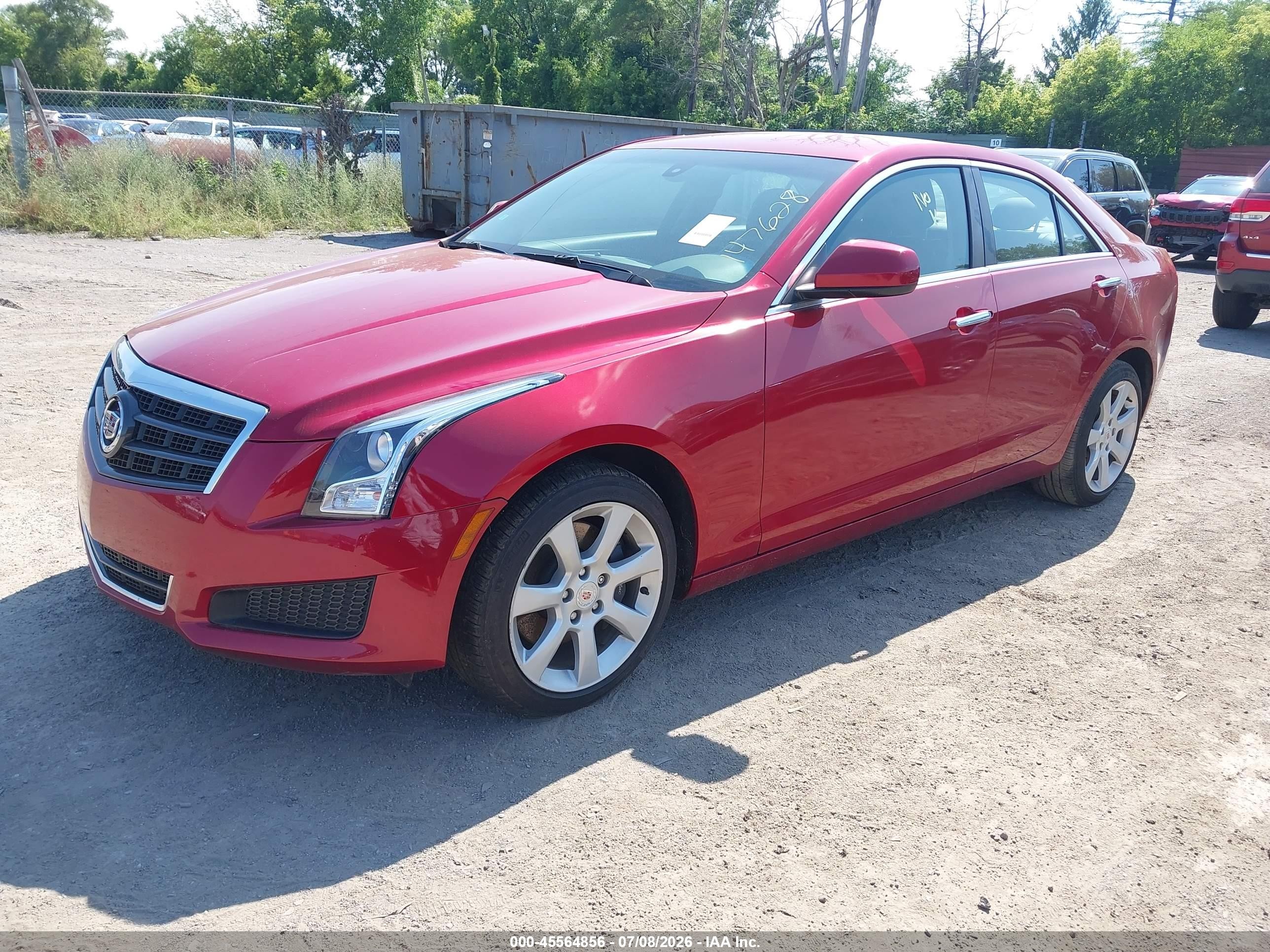 2013 Cadillac Ats Standard Red vin: 1G6AG5RX3D0147628