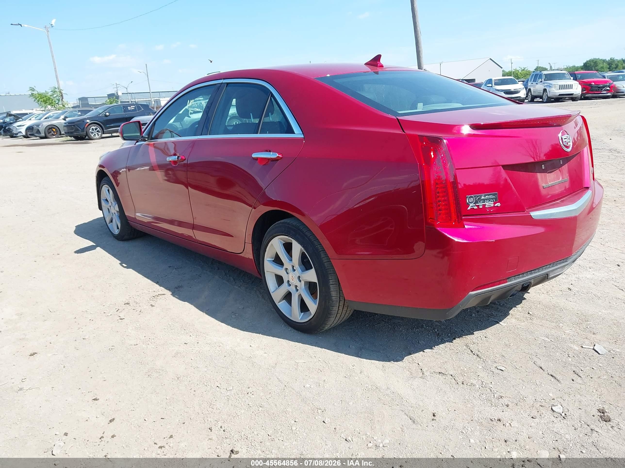 2013 Cadillac Ats Standard Red vin: 1G6AG5RX3D0147628