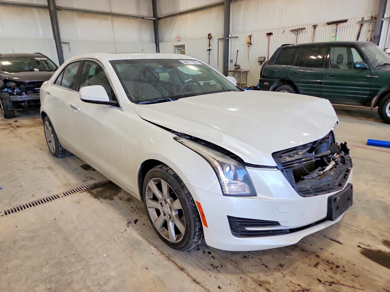 2015 Cadillac Ats White vin: 1G6AG5RX3F0108816
