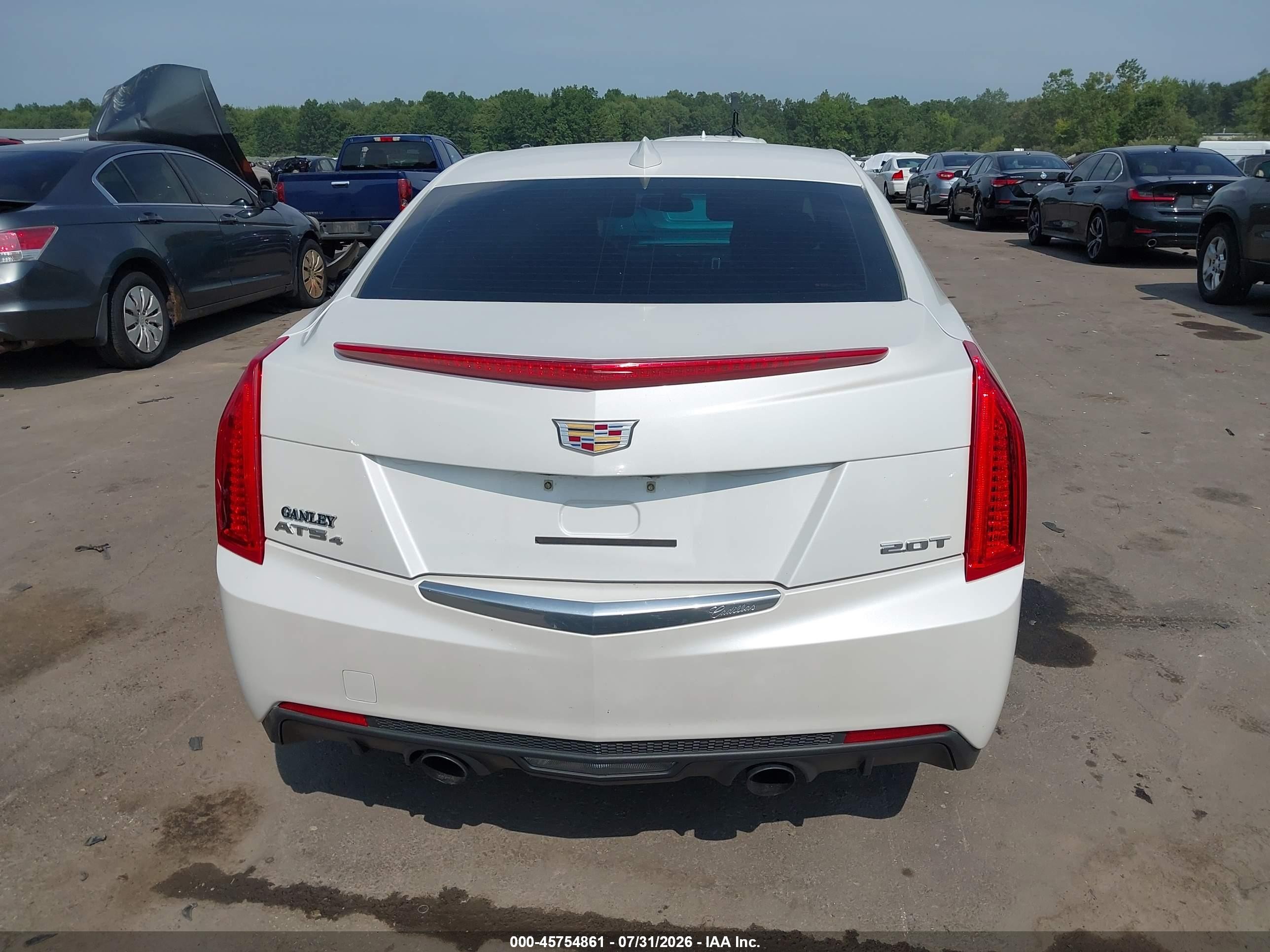 2015 Cadillac Ats Standard White vin: 1G6AG5RX4F0128637