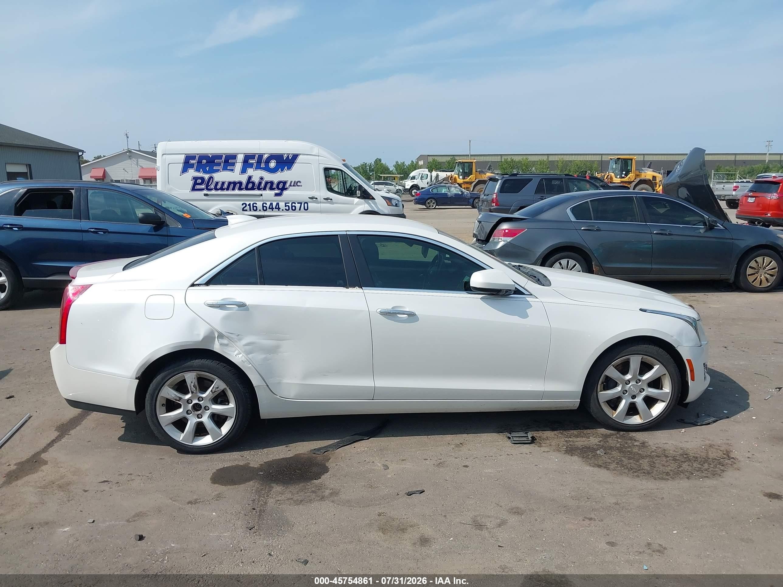 2015 Cadillac Ats Standard White vin: 1G6AG5RX4F0128637