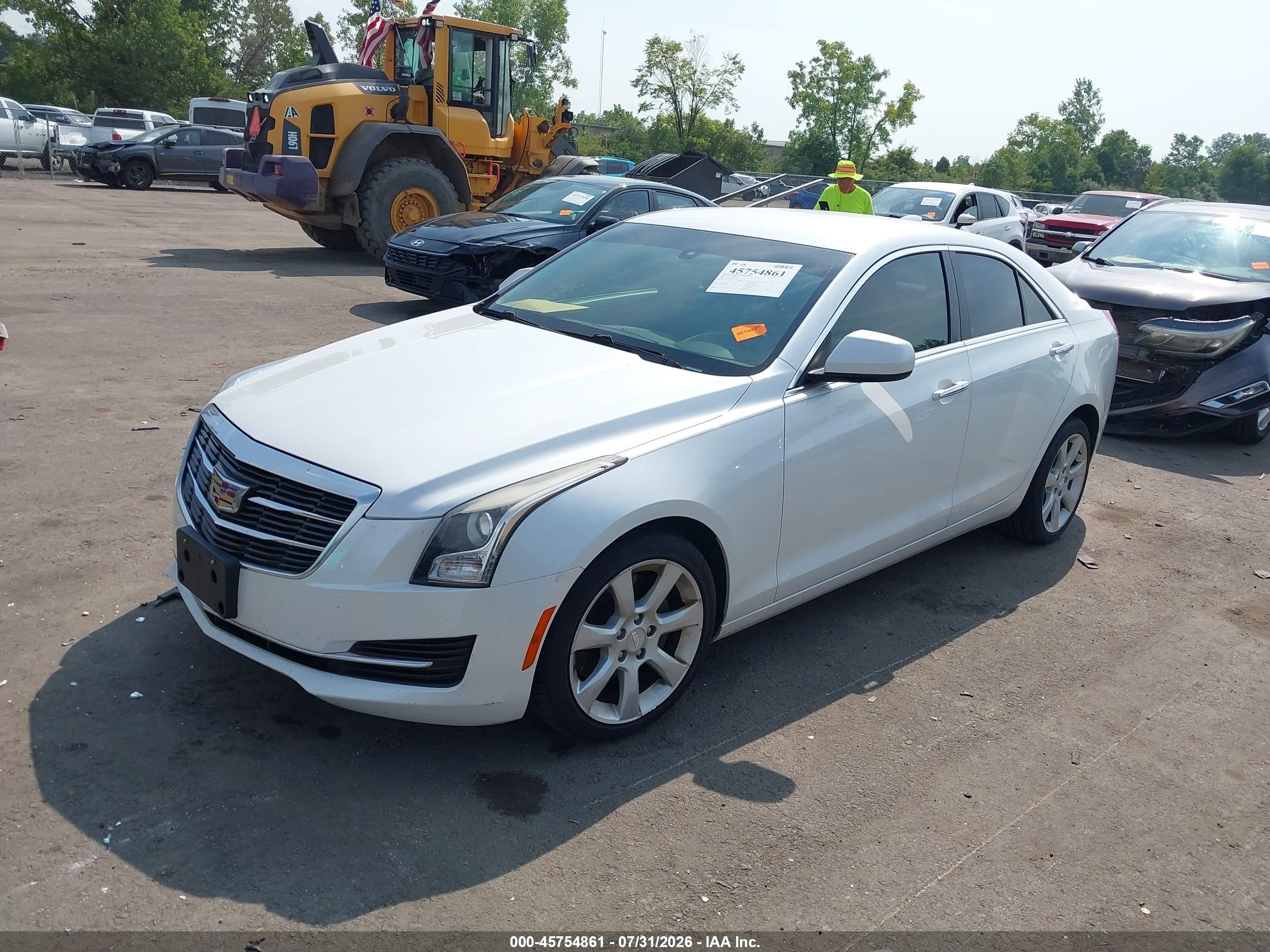 2015 Cadillac Ats Standard White vin: 1G6AG5RX4F0128637