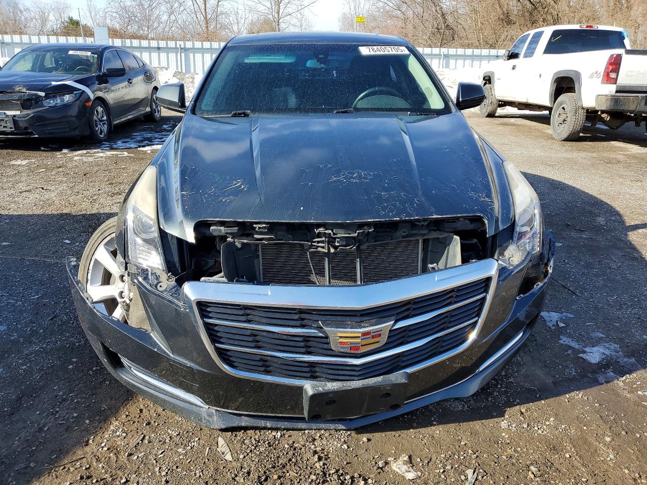 2015 Cadillac Ats 4d Gray vin: 1G6AG5RX4F0134244