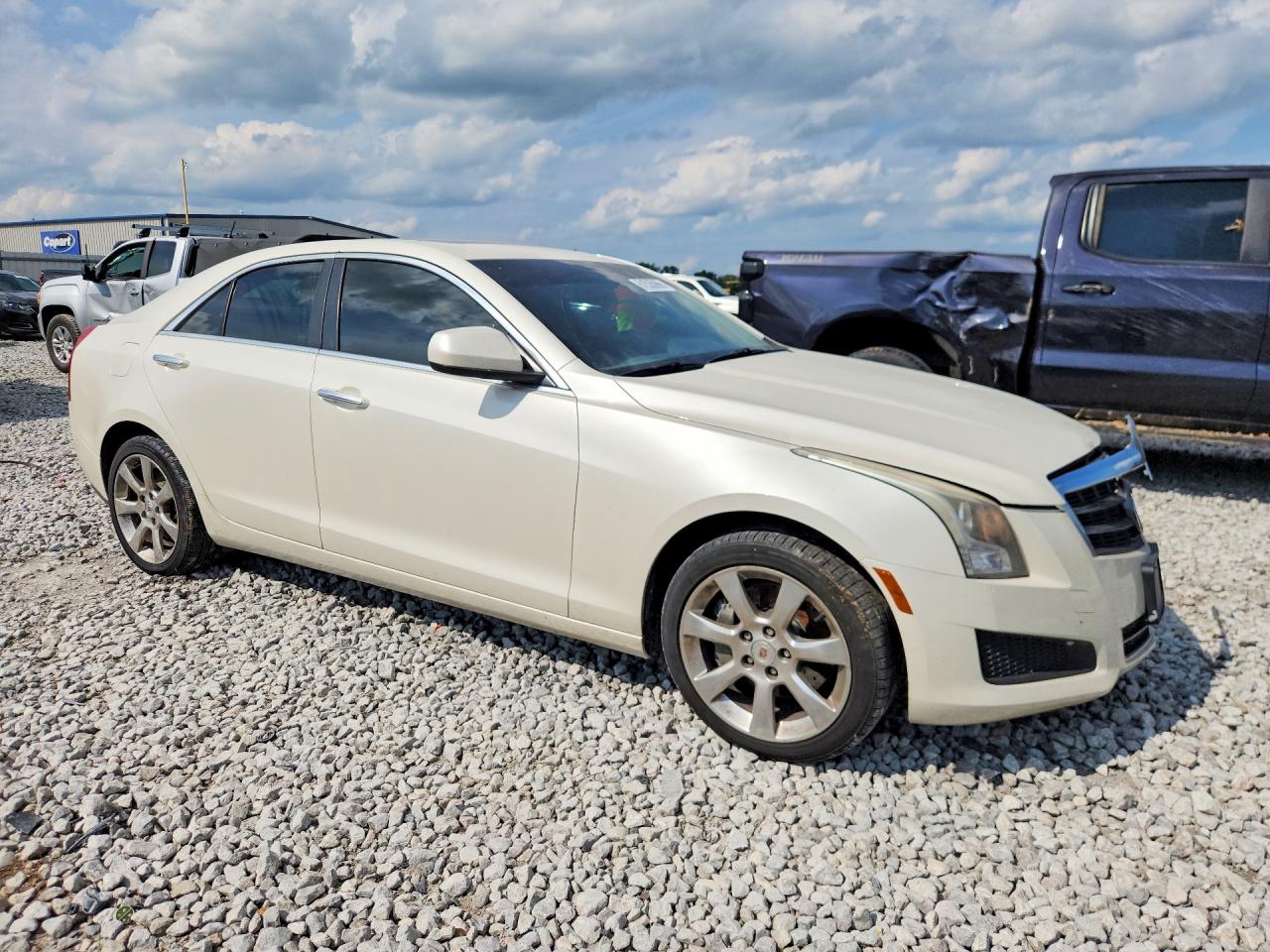 2013 Cadillac Ats White vin: 1G6AG5RX6D0153892