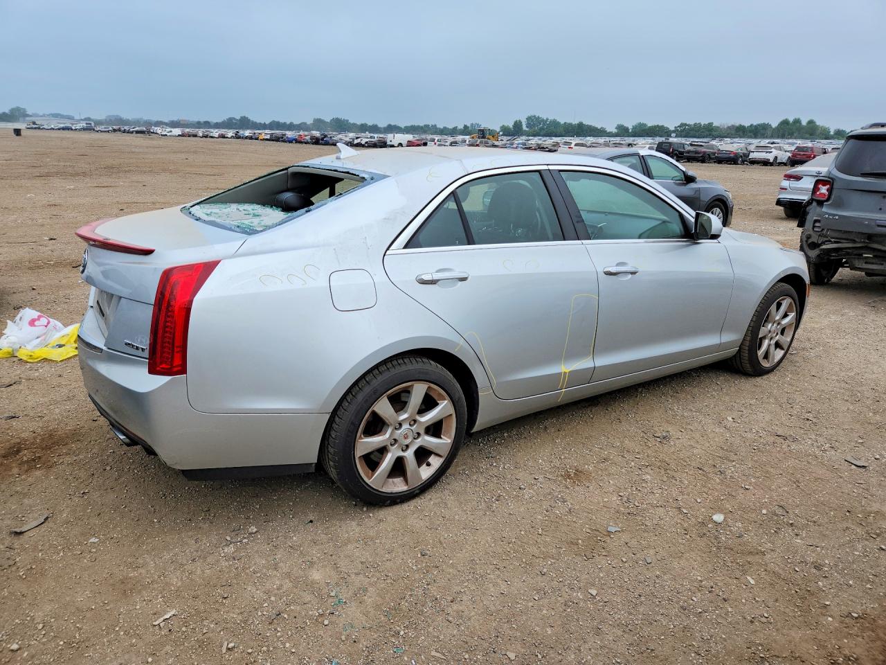 2014 Cadillac Ats Silver vin: 1G6AG5RX7E0100944