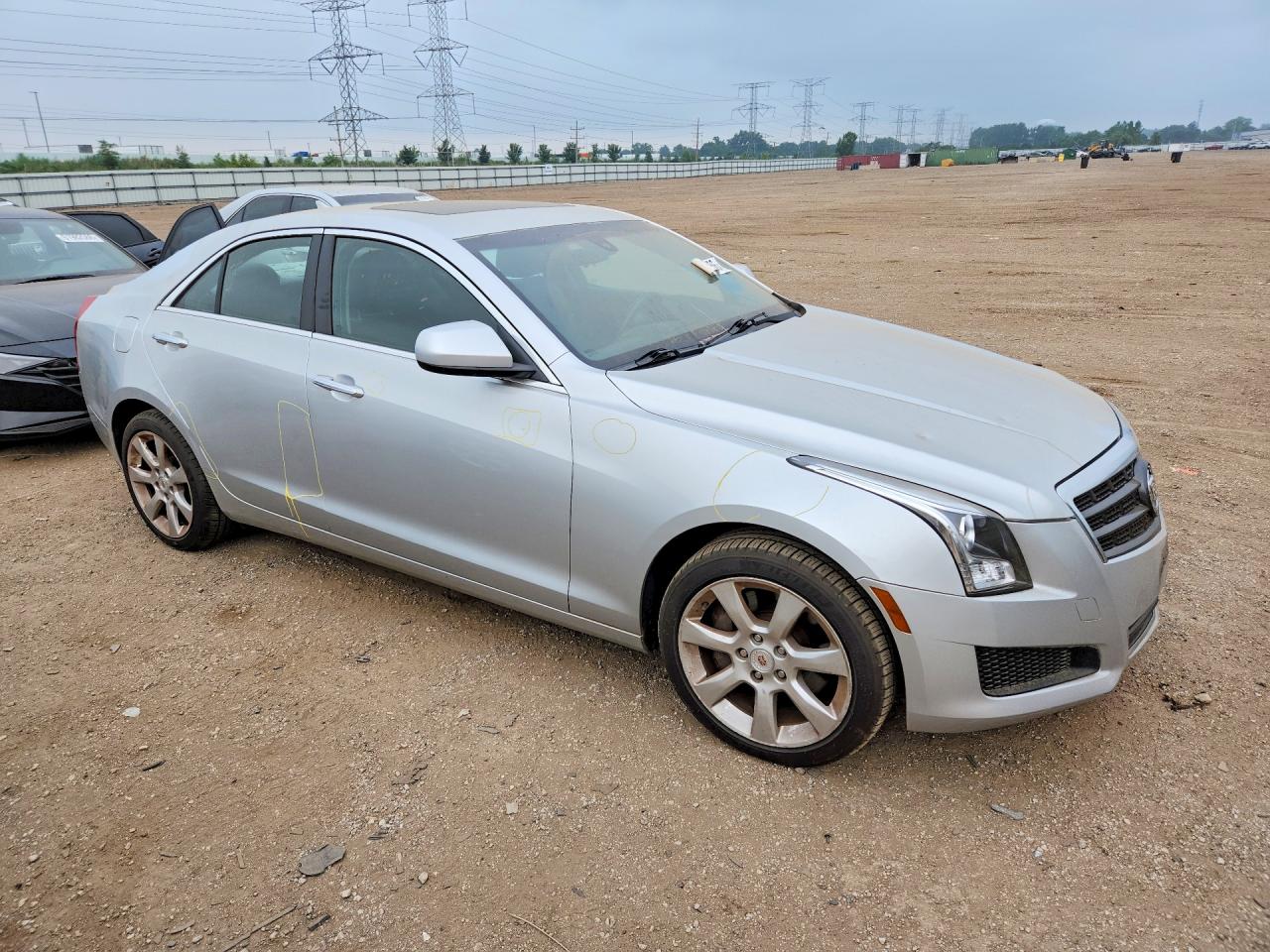 2014 Cadillac Ats Silver vin: 1G6AG5RX7E0100944