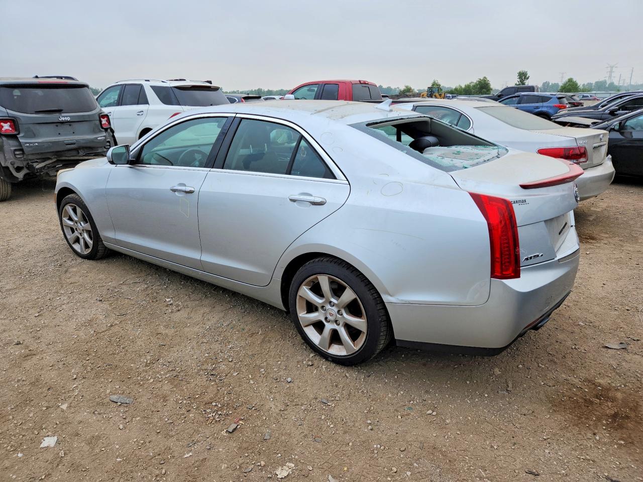 2014 Cadillac Ats Silver vin: 1G6AG5RX7E0100944