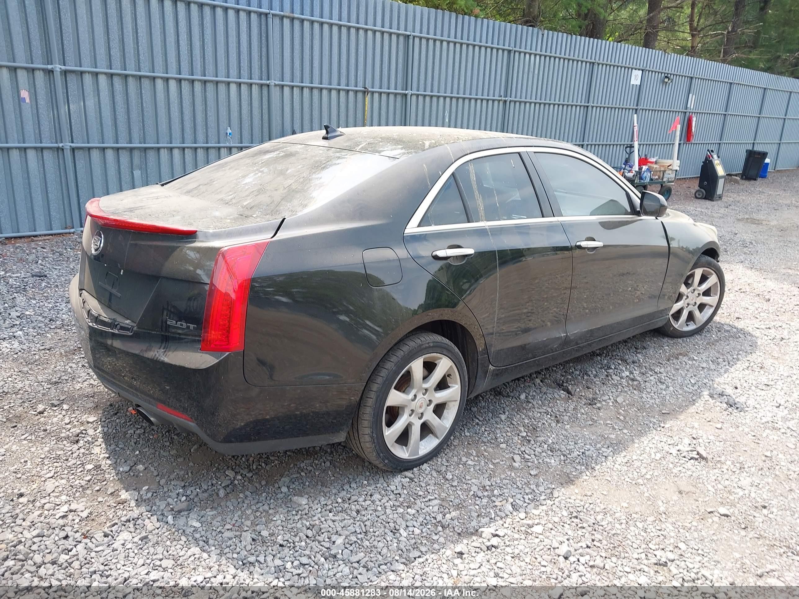 2014 Cadillac Ats Standard Black vin: 1G6AG5RX8E0192078