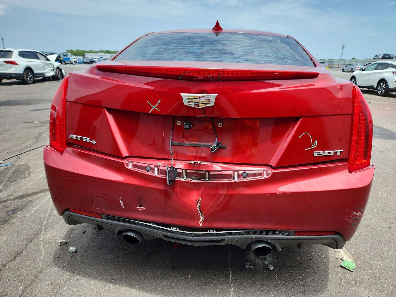 2015 Cadillac Ats Red vin: 1G6AG5RX8F0131377