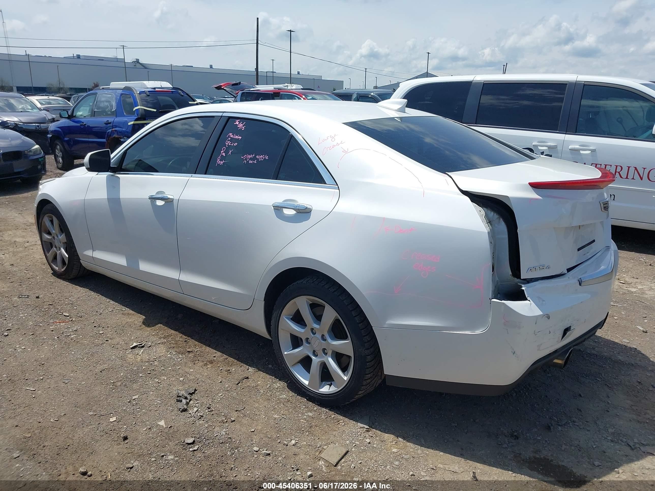 2015 Cadillac Ats Standard White vin: 1G6AG5RX8F0143335