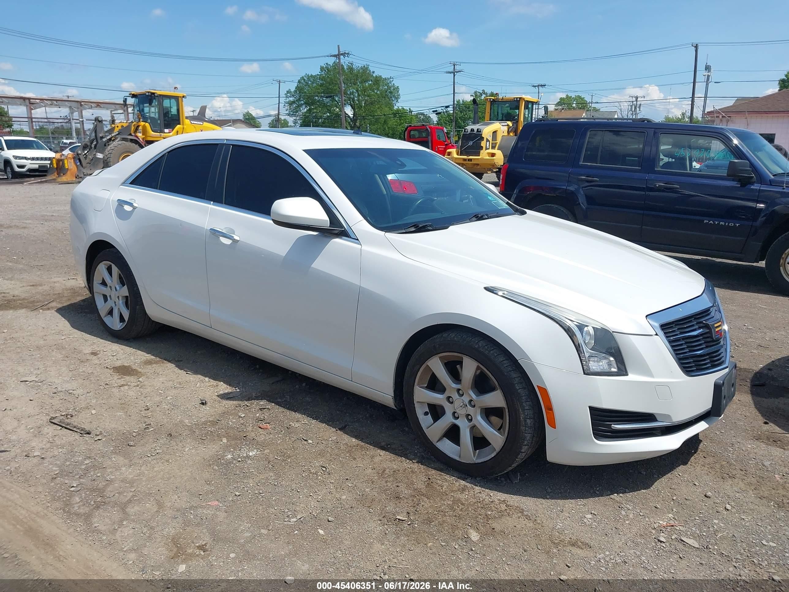 2015 Cadillac Ats Standard White vin: 1G6AG5RX8F0143335