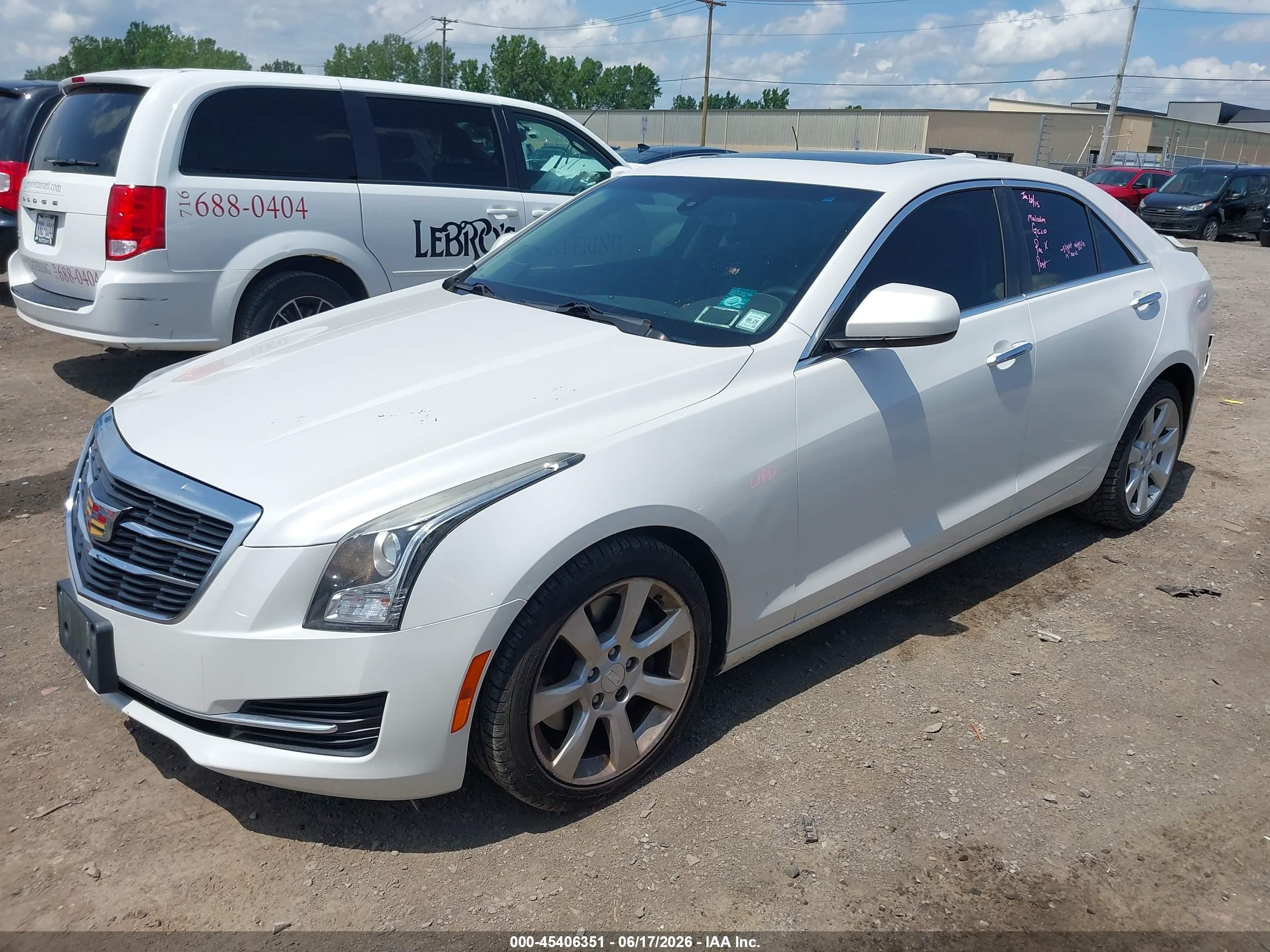 2015 Cadillac Ats Standard White vin: 1G6AG5RX8F0143335