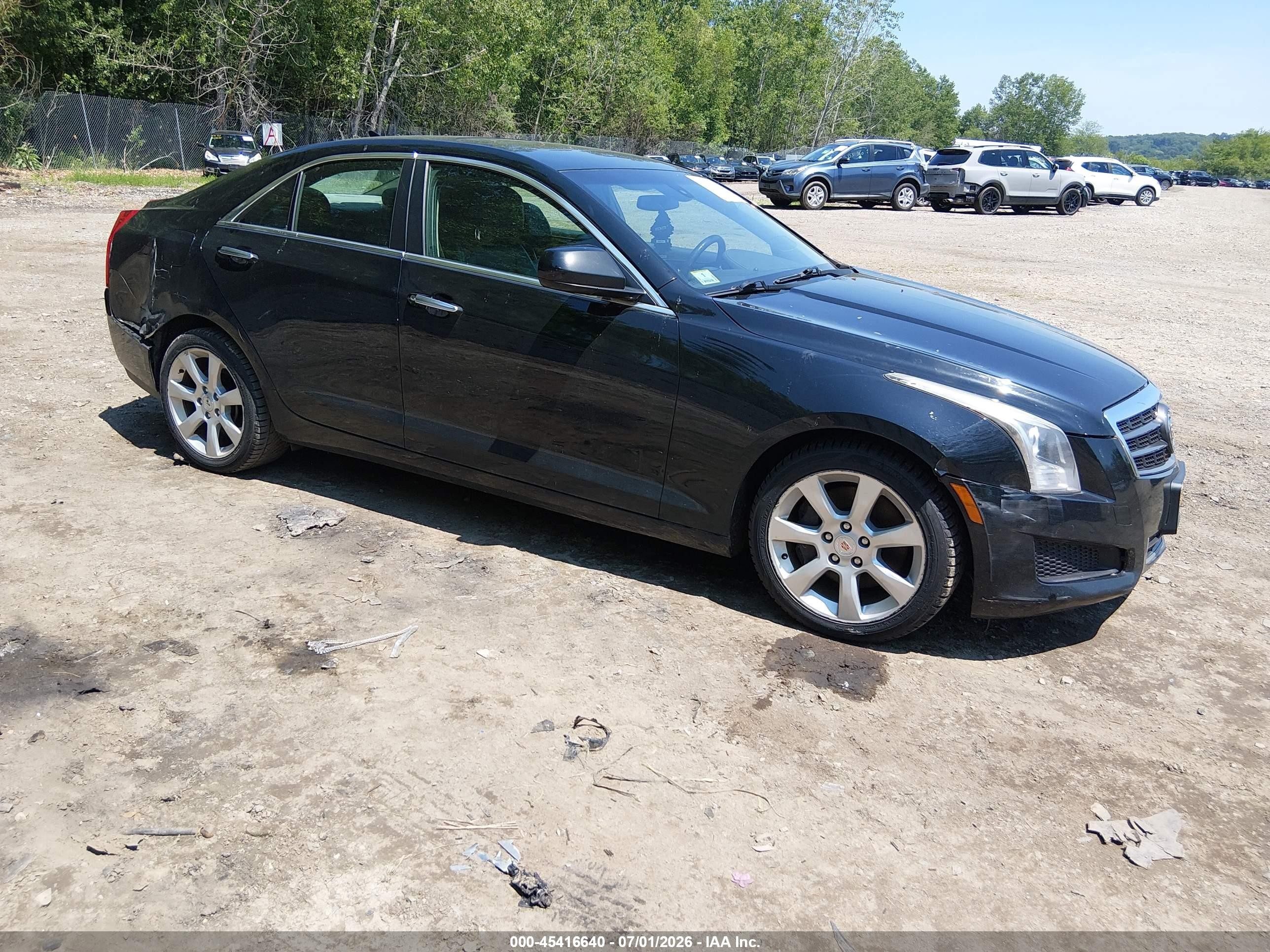 2014 Cadillac Ats Standard Black vin: 1G6AG5RX9E0145772