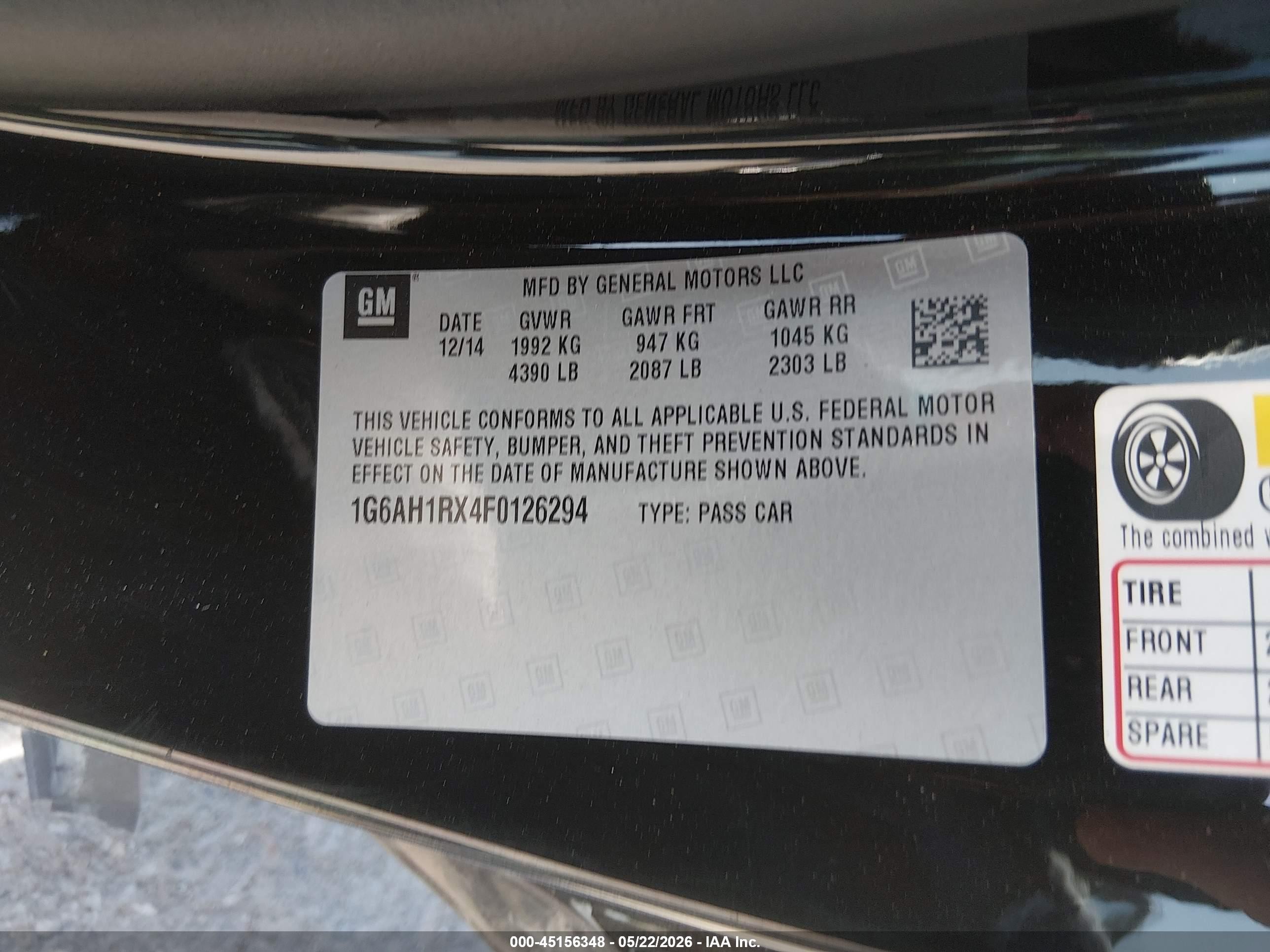 2015 Cadillac Ats Luxury Black vin: 1G6AH1RX4F0126294