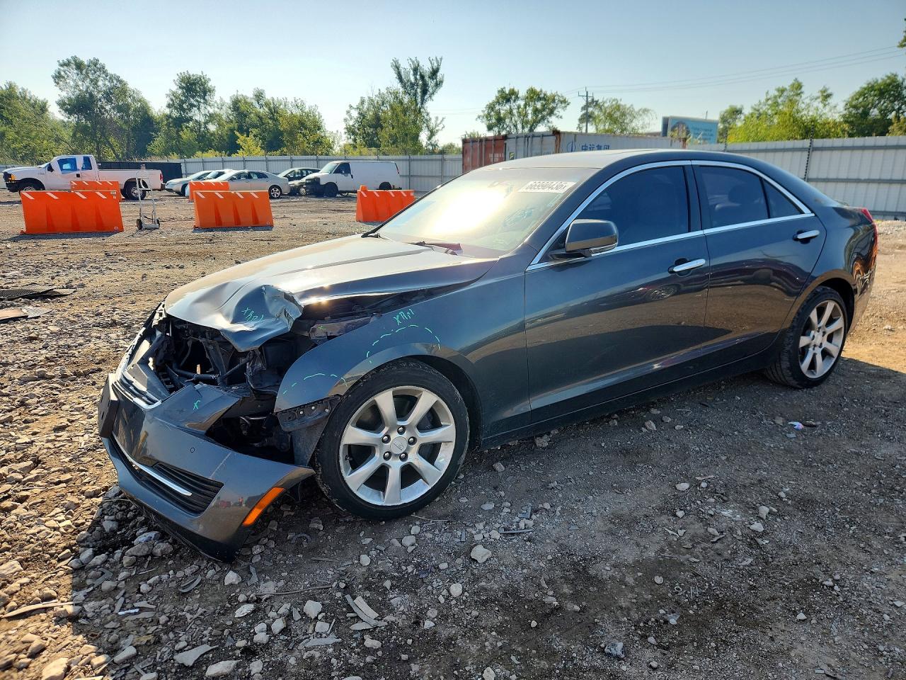 2015 Cadillac Ats Luxury Gray vin: 1G6AH5R34F0129765