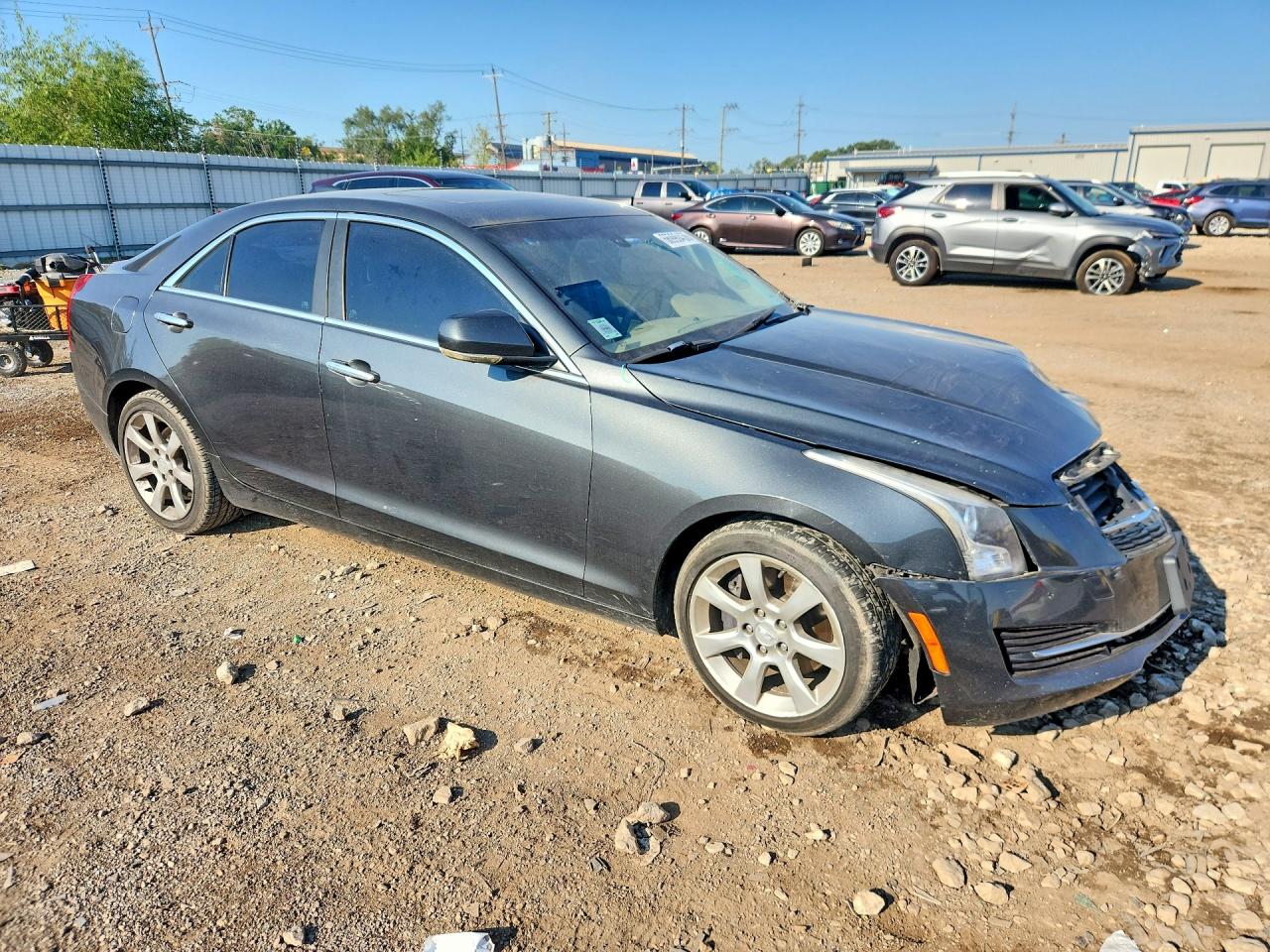 2015 Cadillac Ats Luxury Gray vin: 1G6AH5R34F0129765
