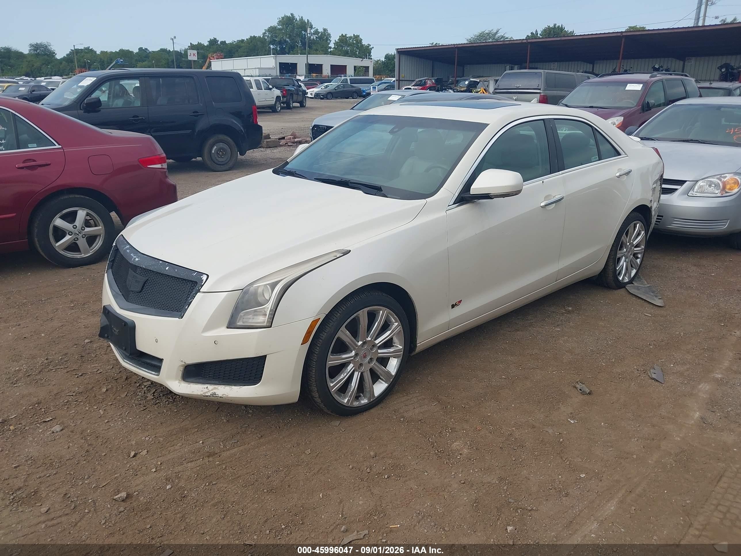 2014 Cadillac Ats Luxury Белый vin: 1G6AH5R35E0146282