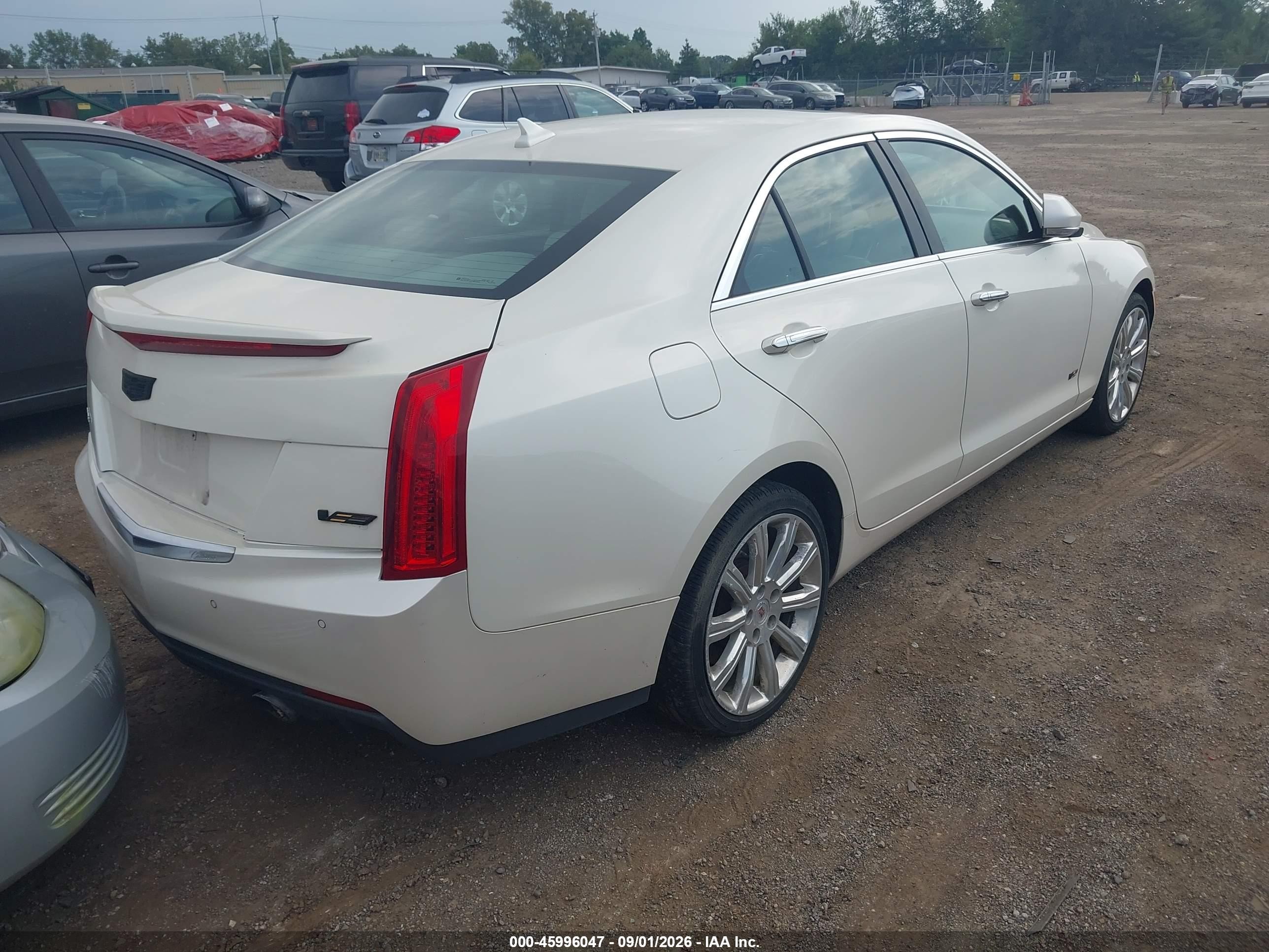 2014 Cadillac Ats Luxury Белый vin: 1G6AH5R35E0146282
