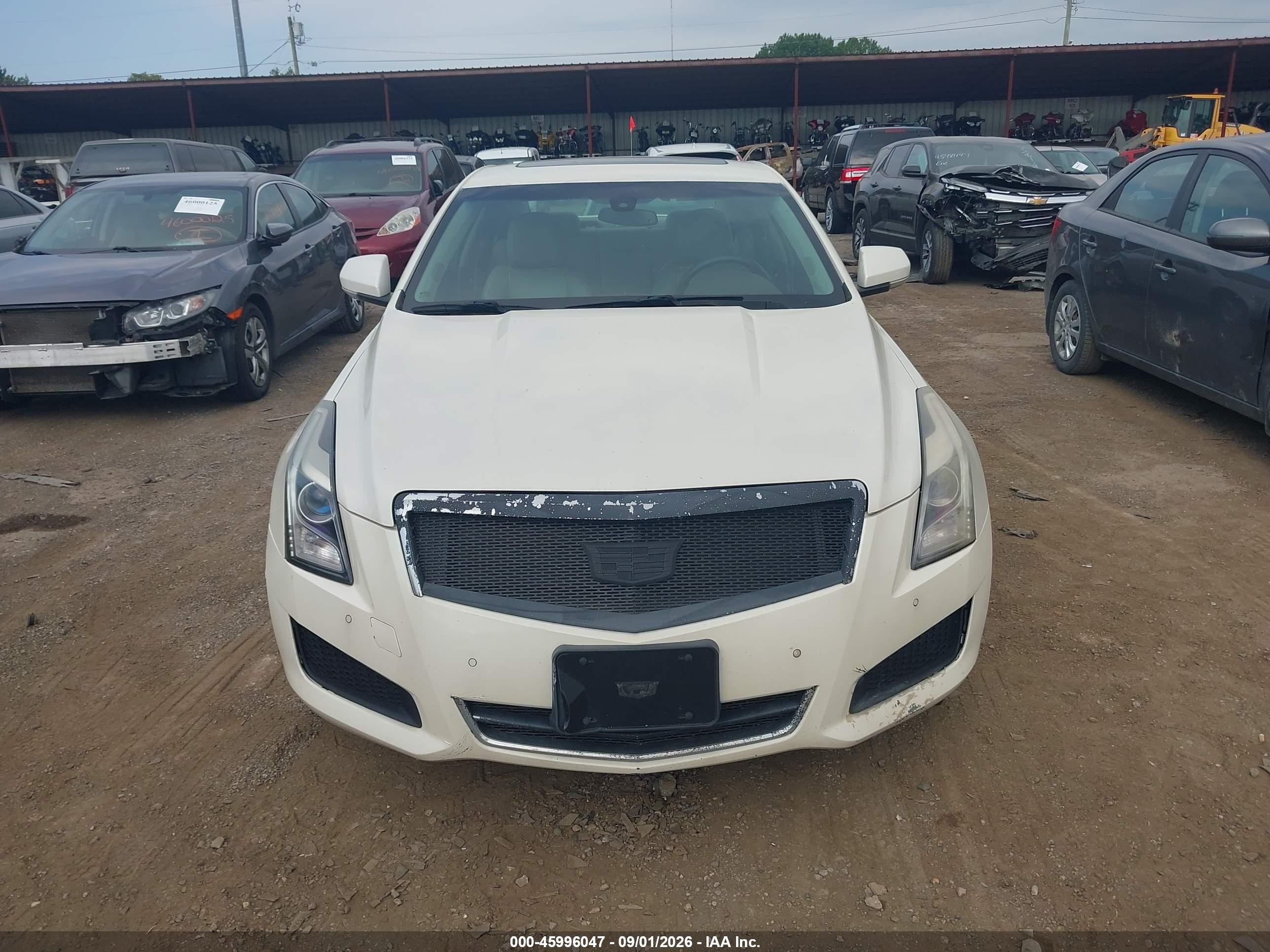 2014 Cadillac Ats Luxury Белый vin: 1G6AH5R35E0146282