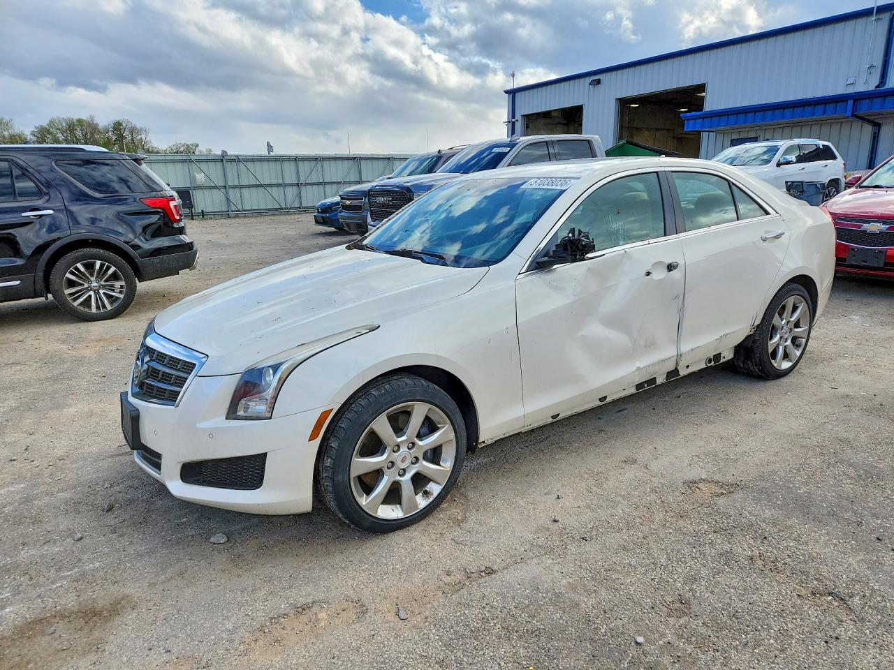 2013 Cadillac Ats Luxury Белый vin: 1G6AH5R39D0120332