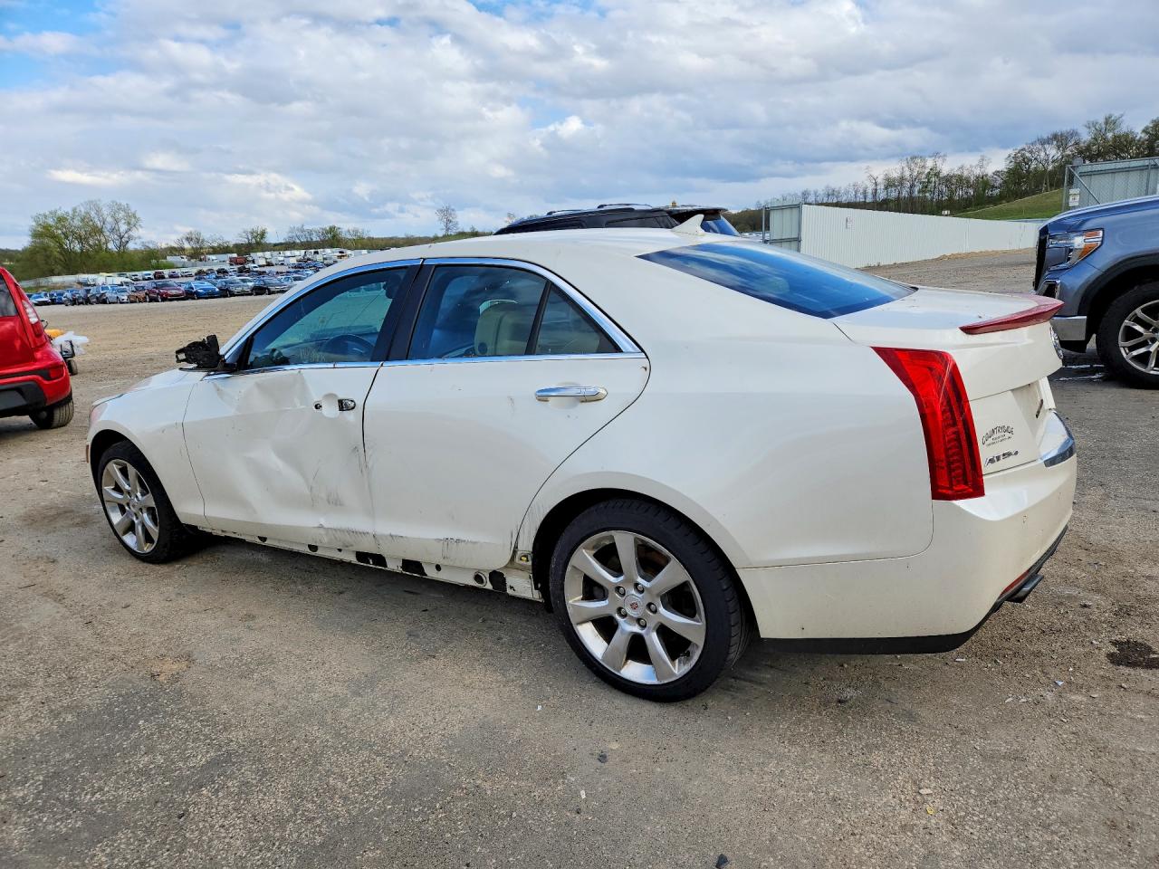 2013 Cadillac Ats Luxury Белый vin: 1G6AH5R39D0120332