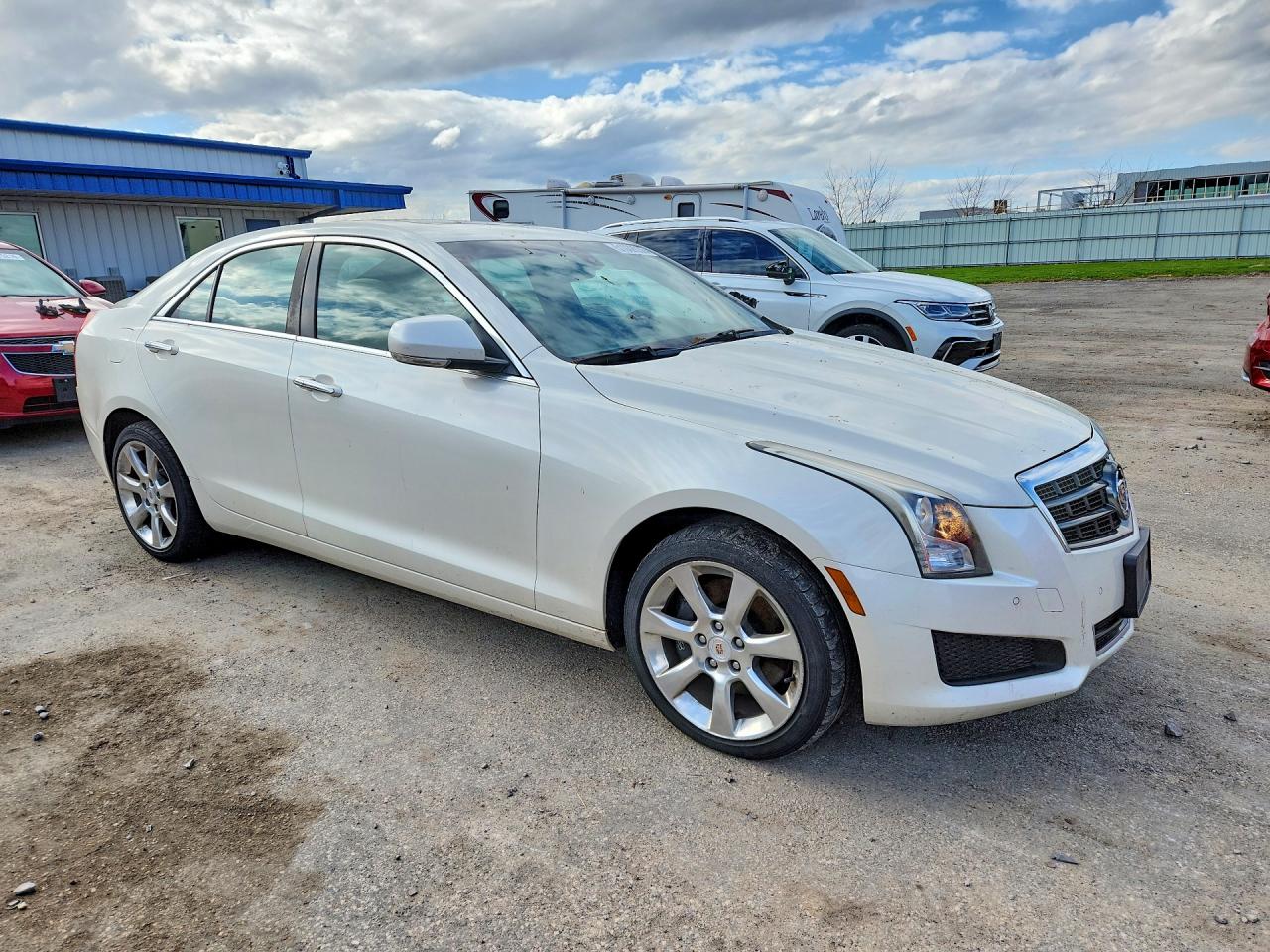 2013 Cadillac Ats Luxury Белый vin: 1G6AH5R39D0120332