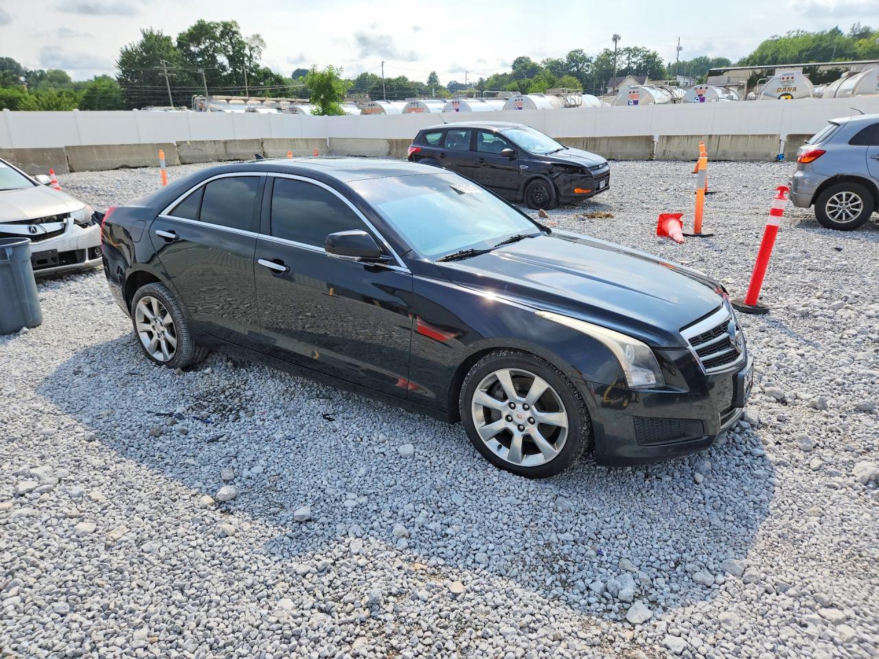 2014 Cadillac Ats Luxury Черный vin: 1G6AH5RX0E0100085