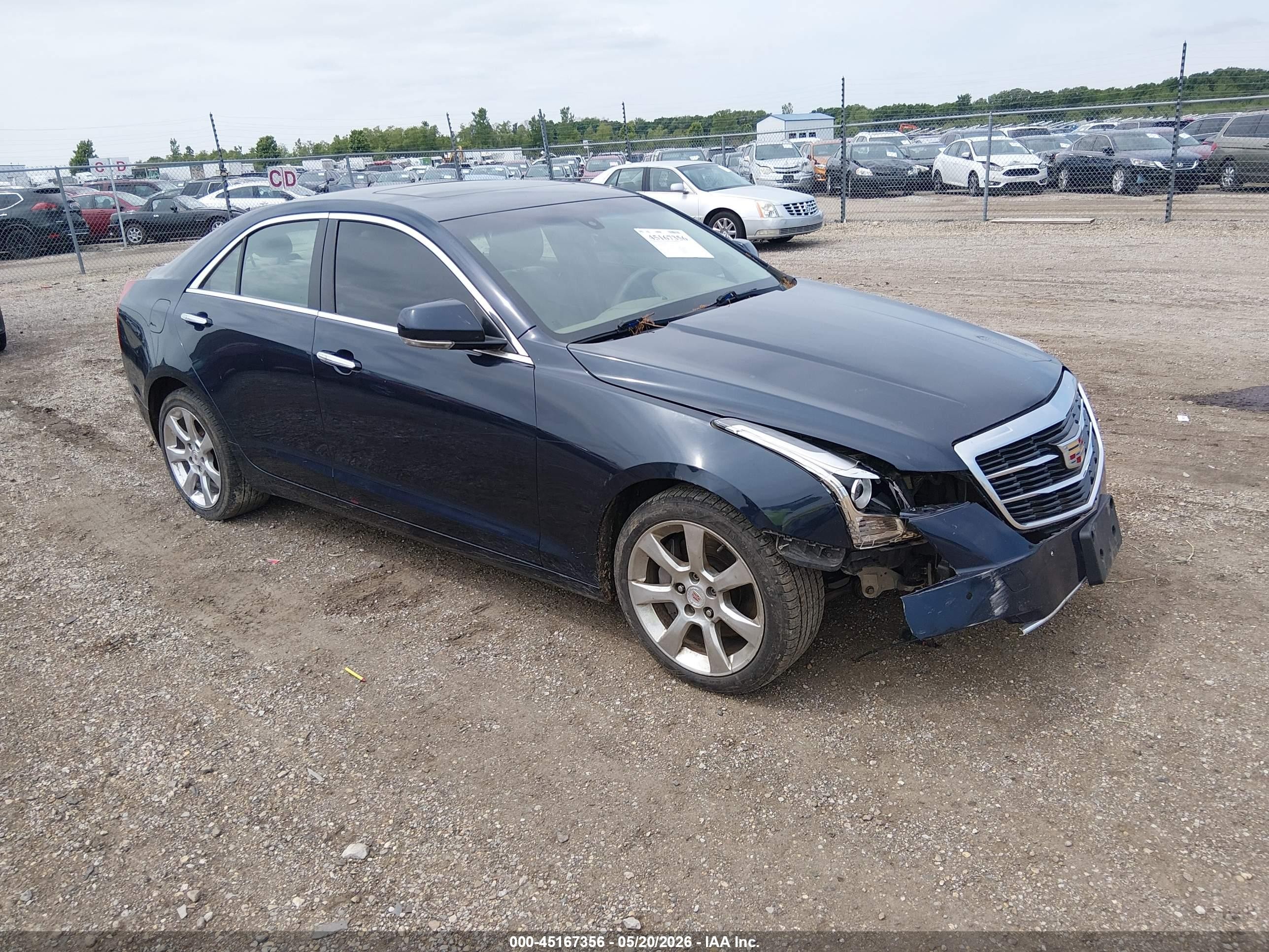 2015 Cadillac Ats Luxury Blue vin: 1G6AH5RX1F0102204