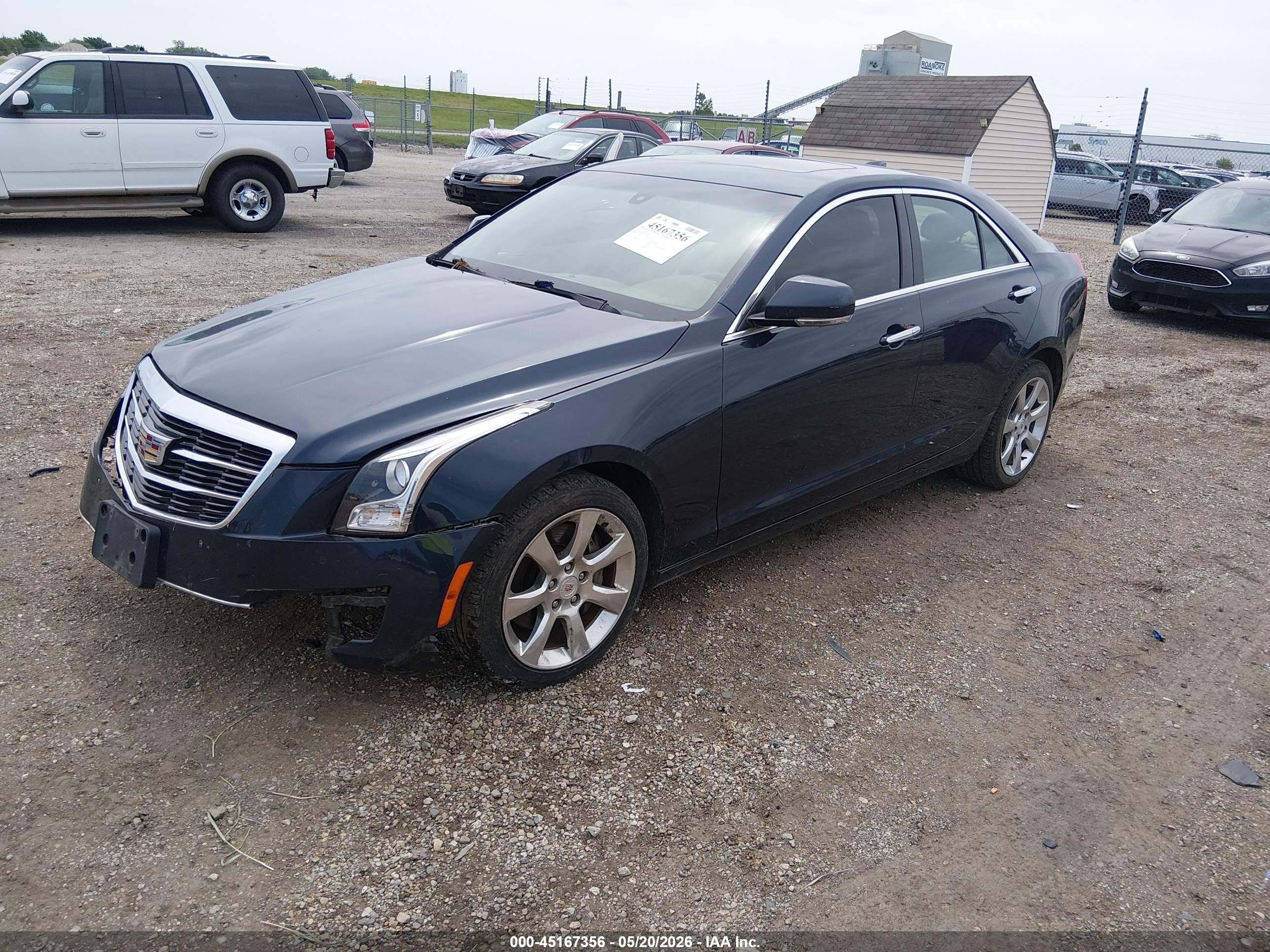 2015 Cadillac Ats Luxury Blue vin: 1G6AH5RX1F0102204