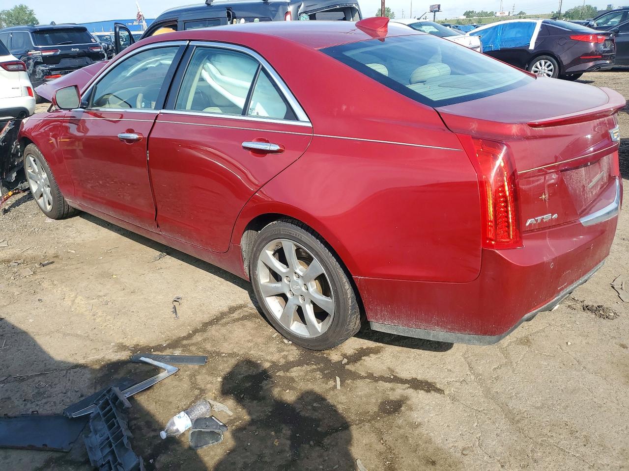 2015 Cadillac Ats Luxury Red vin: 1G6AH5RX1F0107287