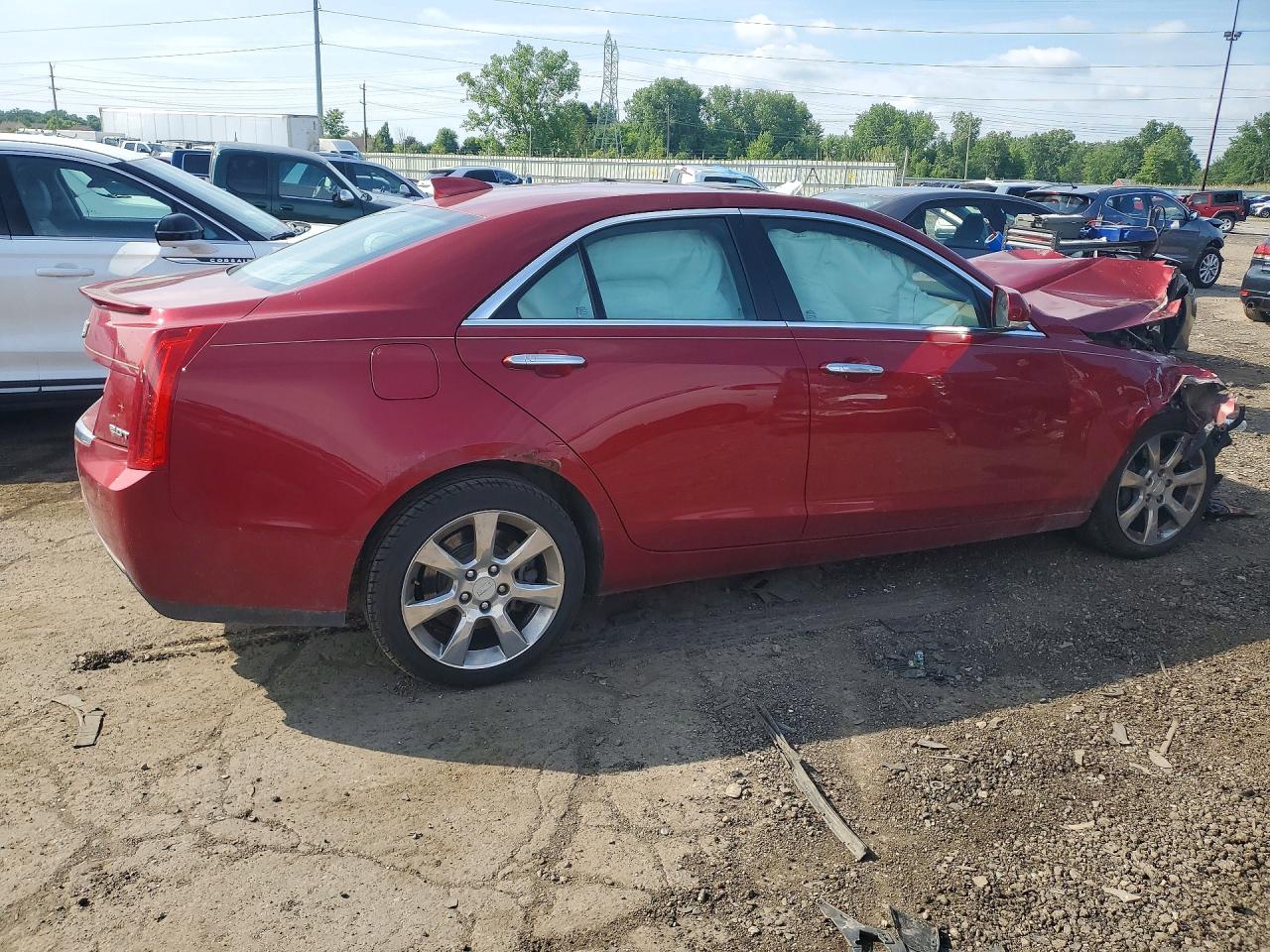 2015 Cadillac Ats Luxury Red vin: 1G6AH5RX1F0107287