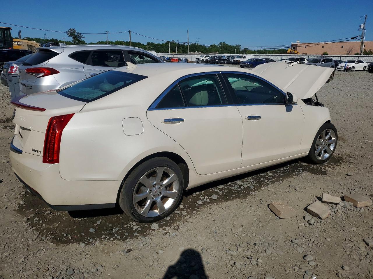 2014 Cadillac Ats Luxury Белый vin: 1G6AH5RX2E0108124