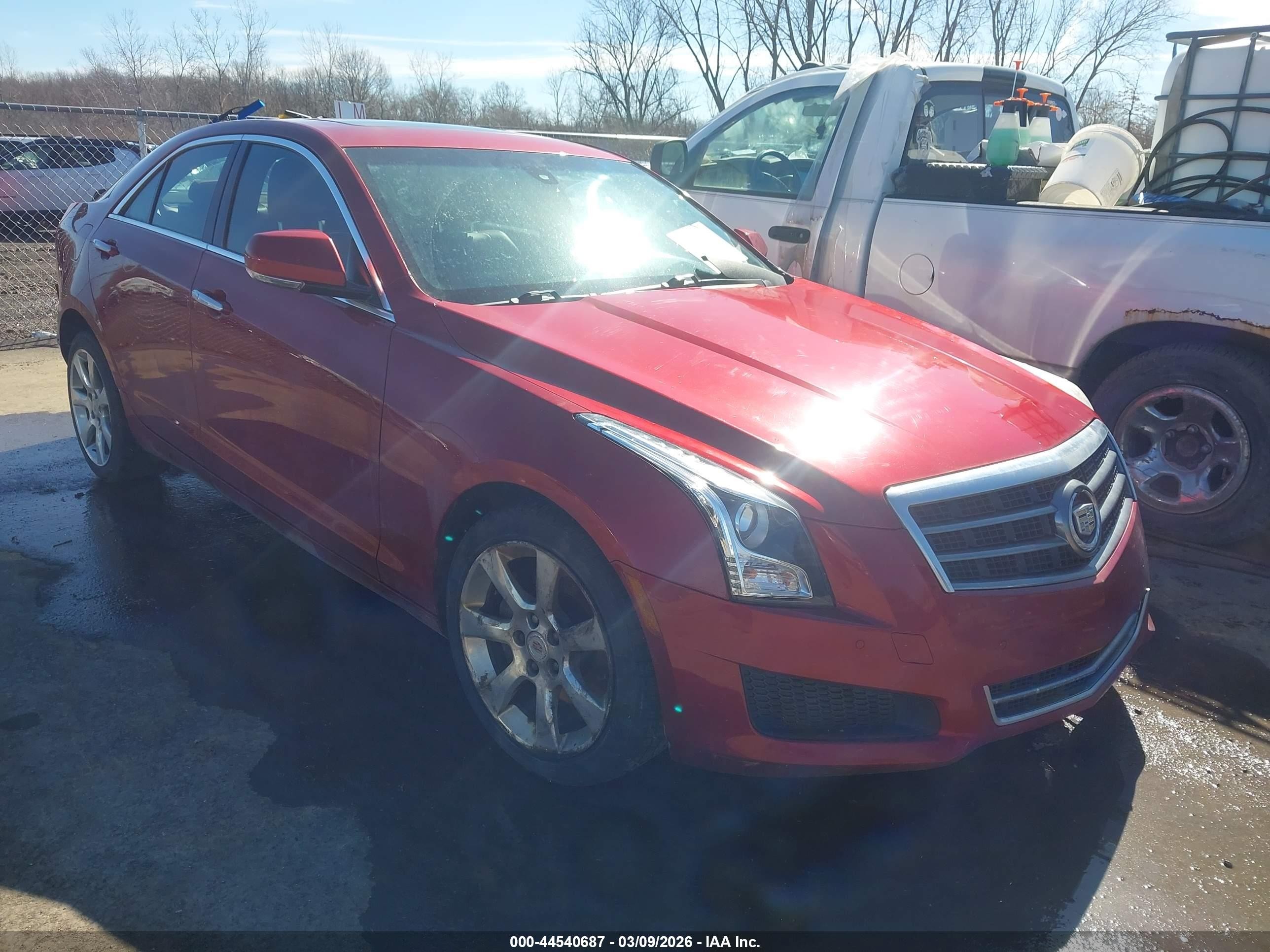 2014 Cadillac Ats Luxury Red vin: 1G6AH5RX2E0115445