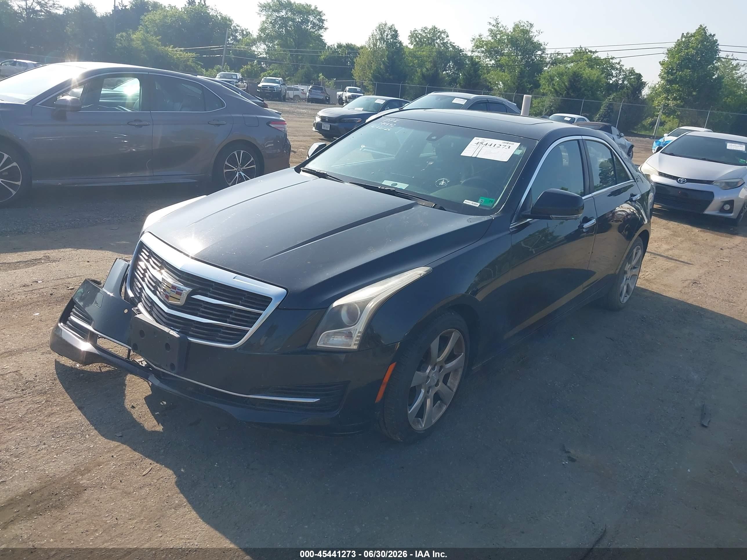 2015 Cadillac Ats Luxury Black vin: 1G6AH5RX2F0102969
