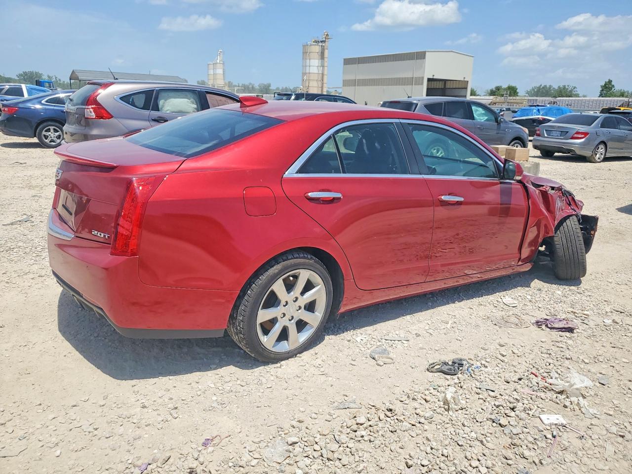2015 Cadillac Ats Luxury Red vin: 1G6AH5RX2F0109162