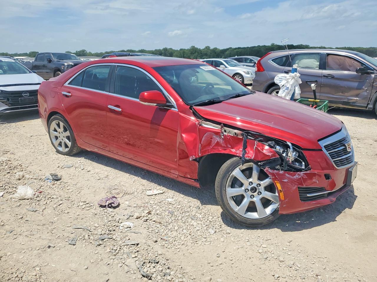 2015 Cadillac Ats Luxury Red vin: 1G6AH5RX2F0109162