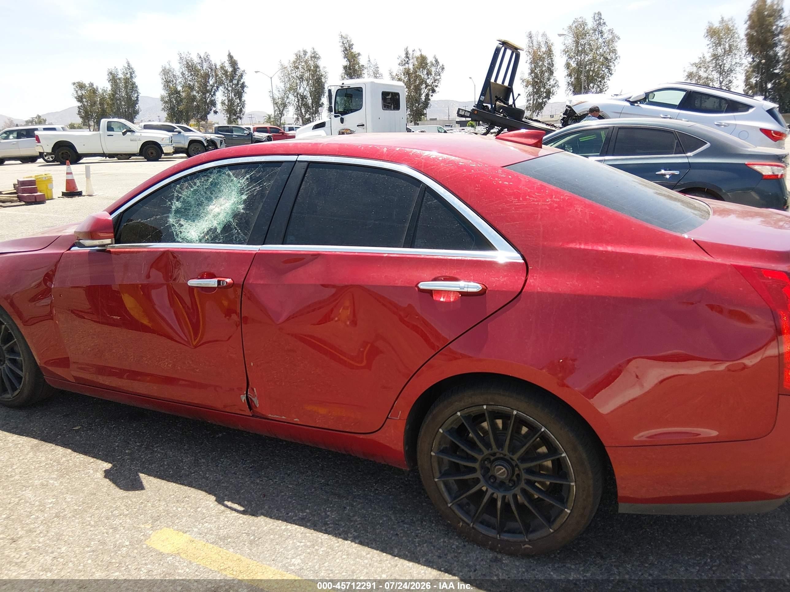 2015 Cadillac Ats Luxury Red vin: 1G6AH5RX2F0115754